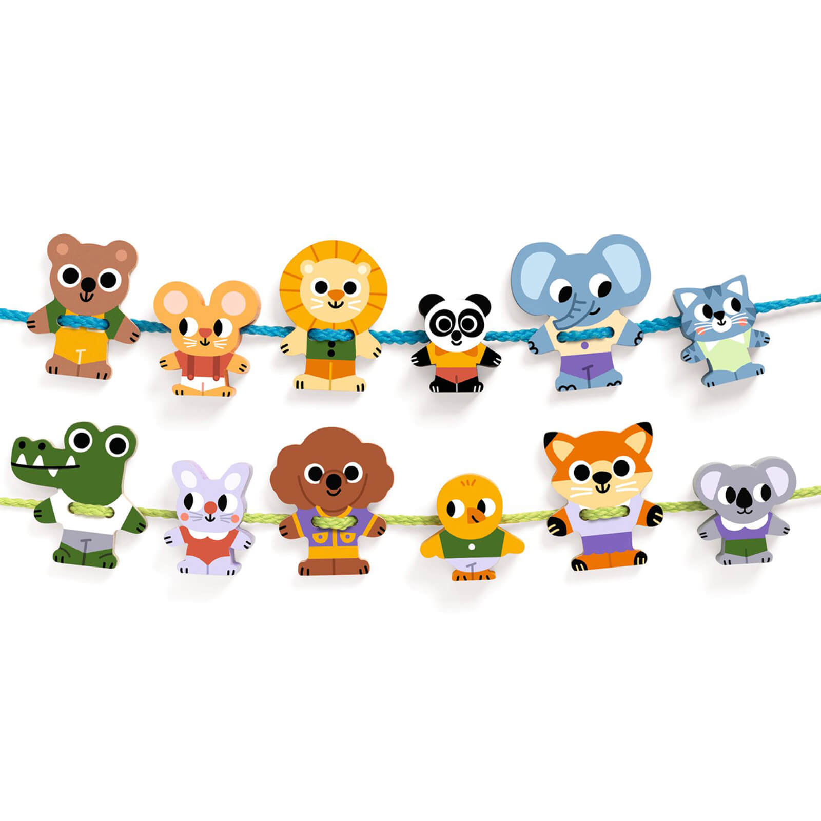 Lacing Beads - Animal Friends