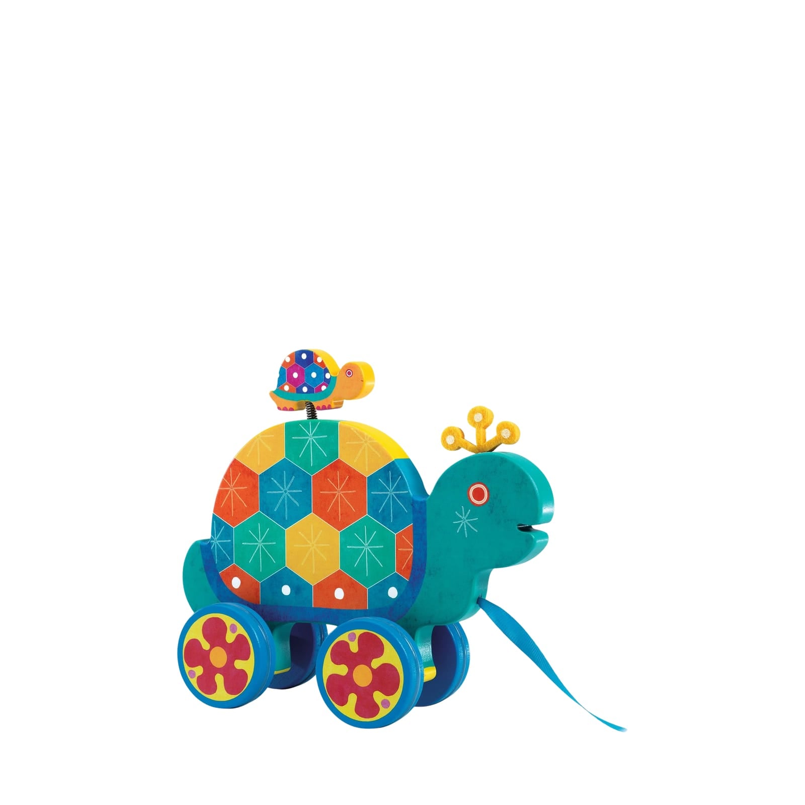 Pull Along Wooden Turtle