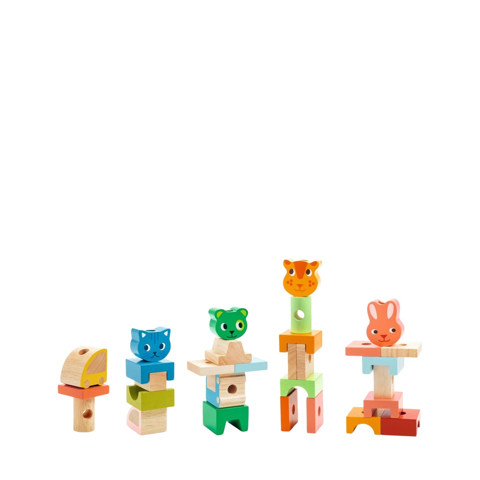 Pull Along Stacking Train - My Little Animals