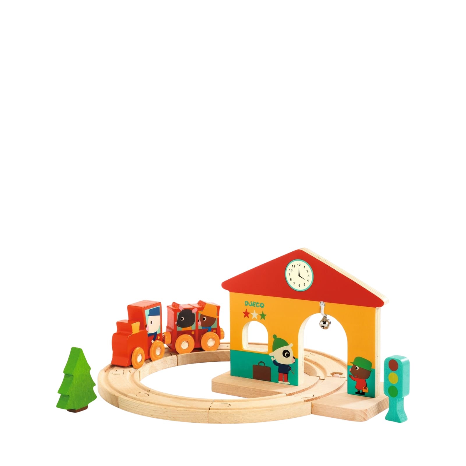Mini Wooden Train Set
