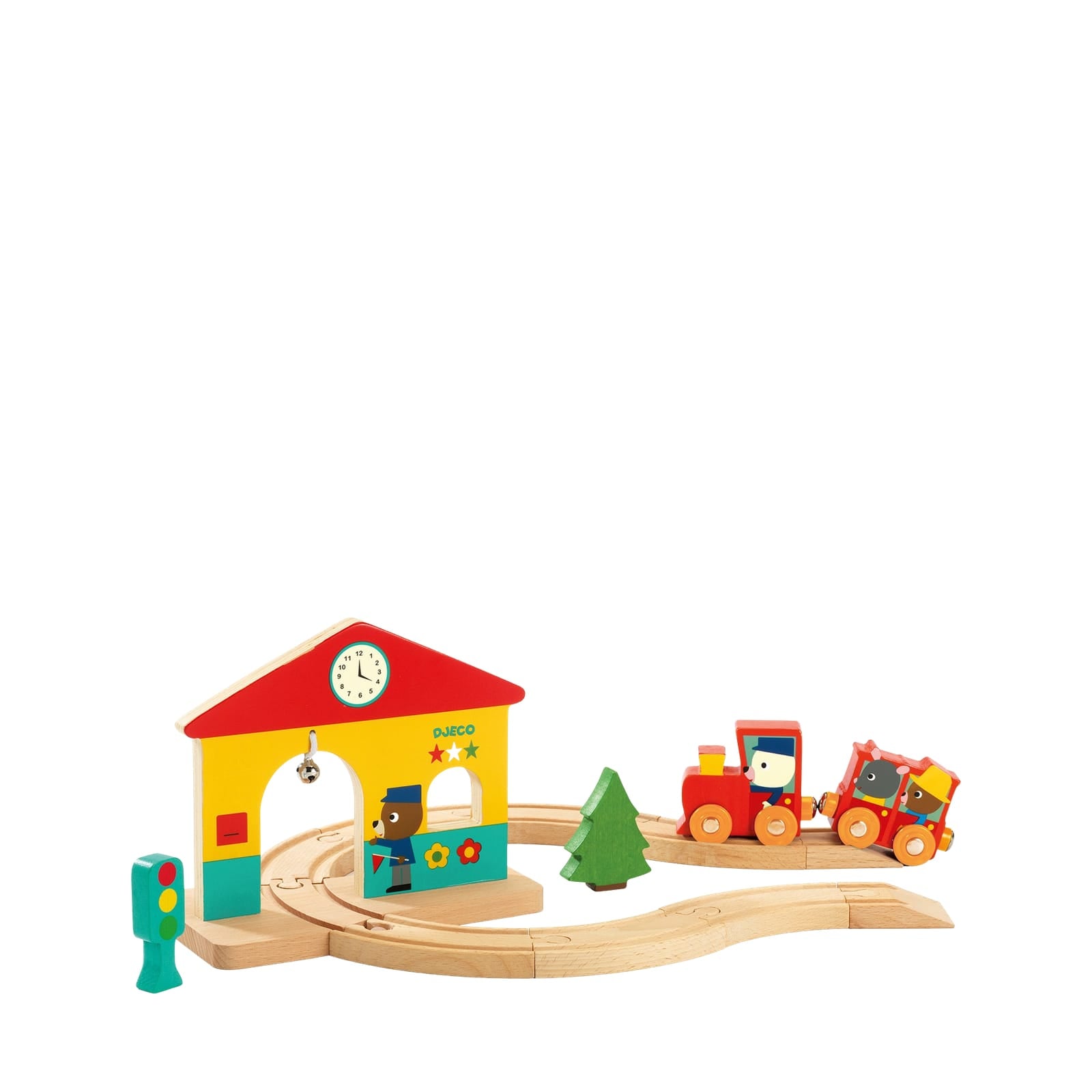 Mini Wooden Train Set
