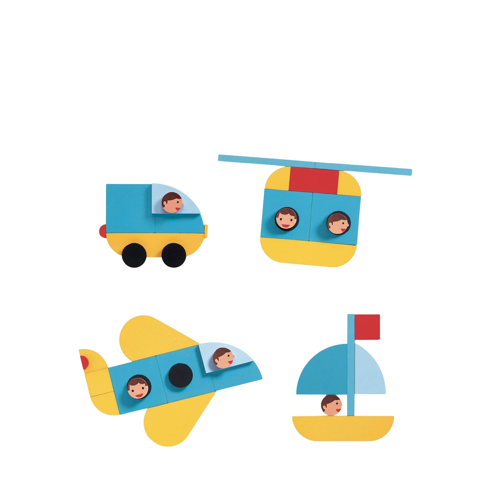 Wooden Stacking Game - Vehicles