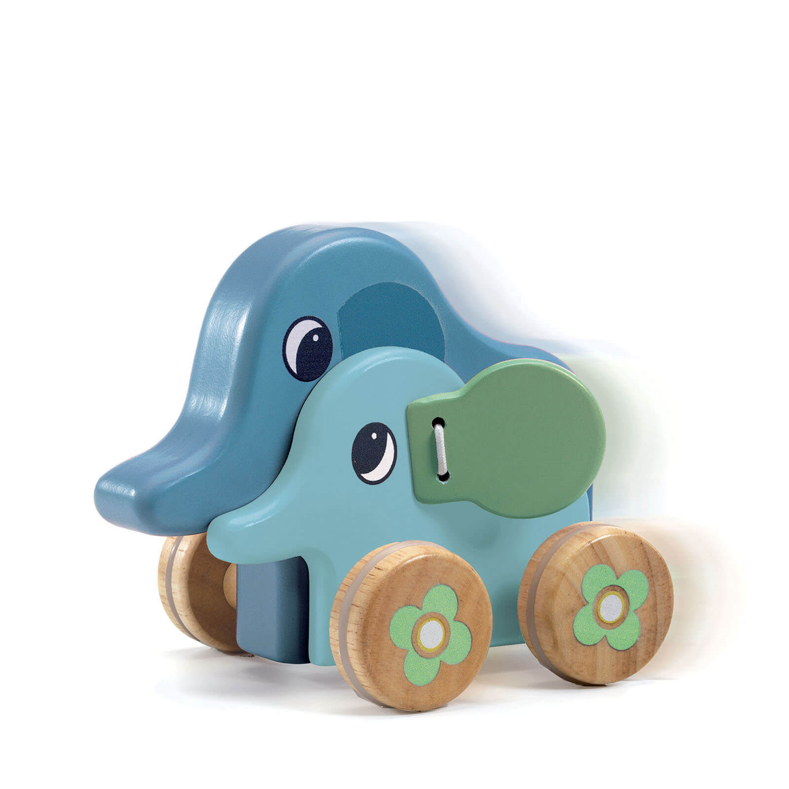 Pull Along Wooden Musical Elephants