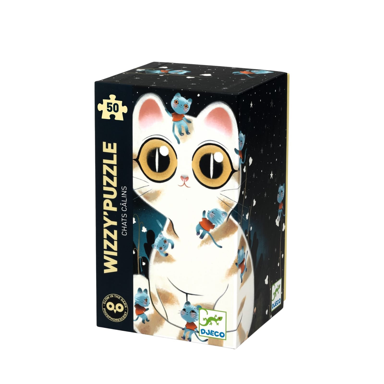 50 Piece Glow In Dark Puzzle - Cuddly Cats