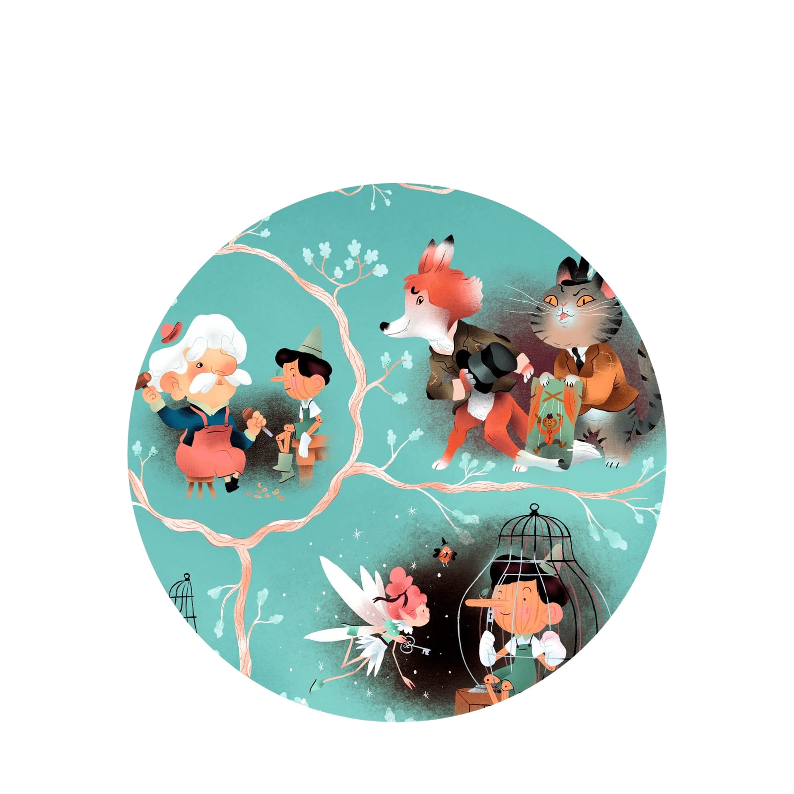 54 Piece Story Puzzle - Pinocchio