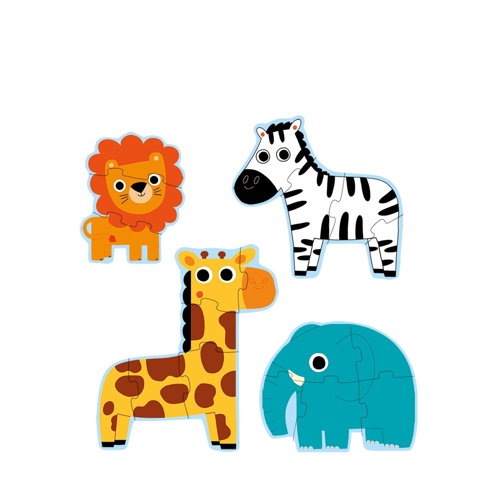 4 Progressive Puzzles - In The Jungle
