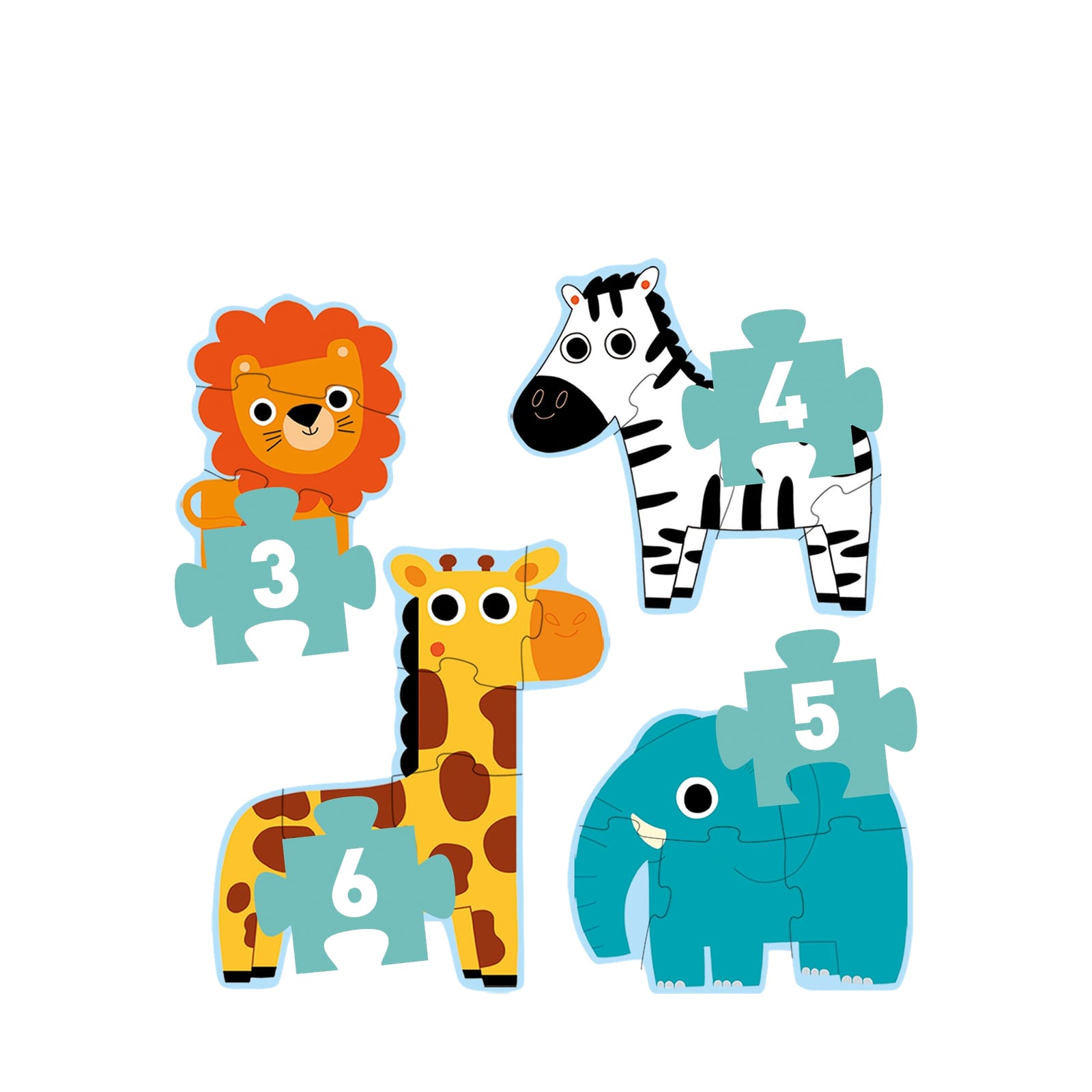 4 Progressive Puzzles - In The Jungle