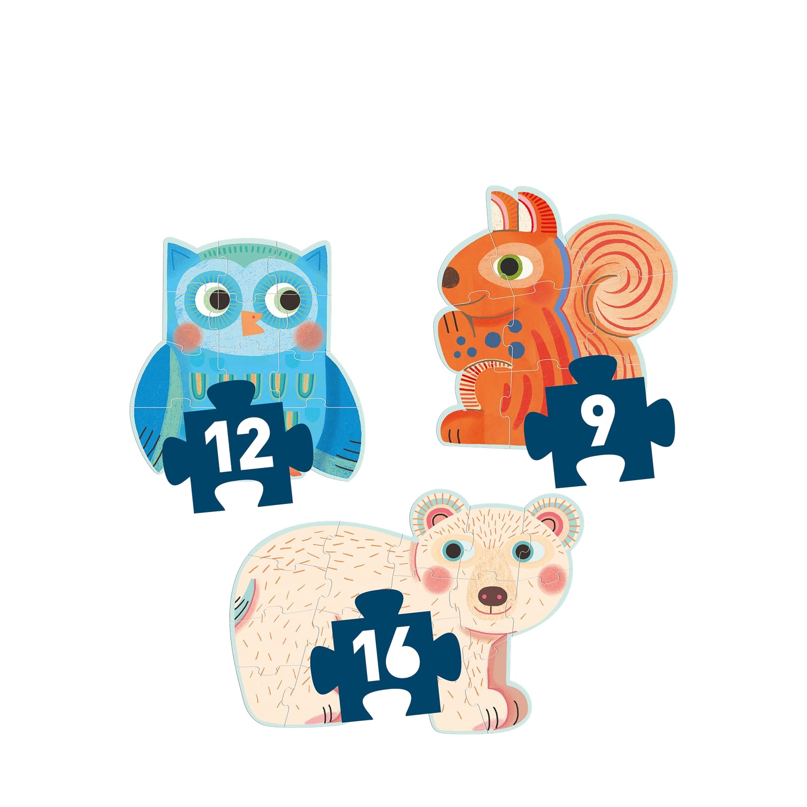 4 Progressive Puzzles - In The Forest
