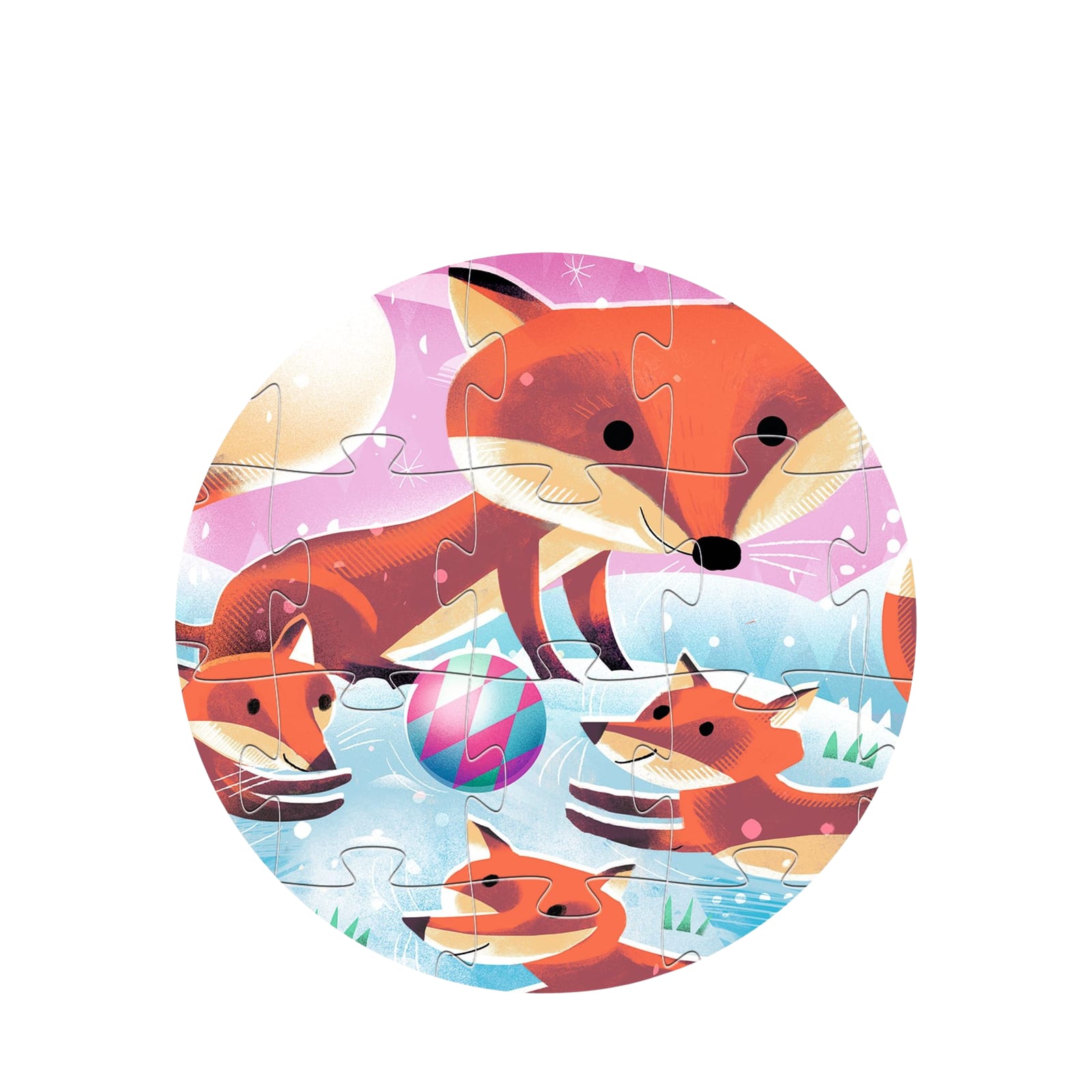 Silhouette 24 Piece Puzzle - Little Ginger Fox