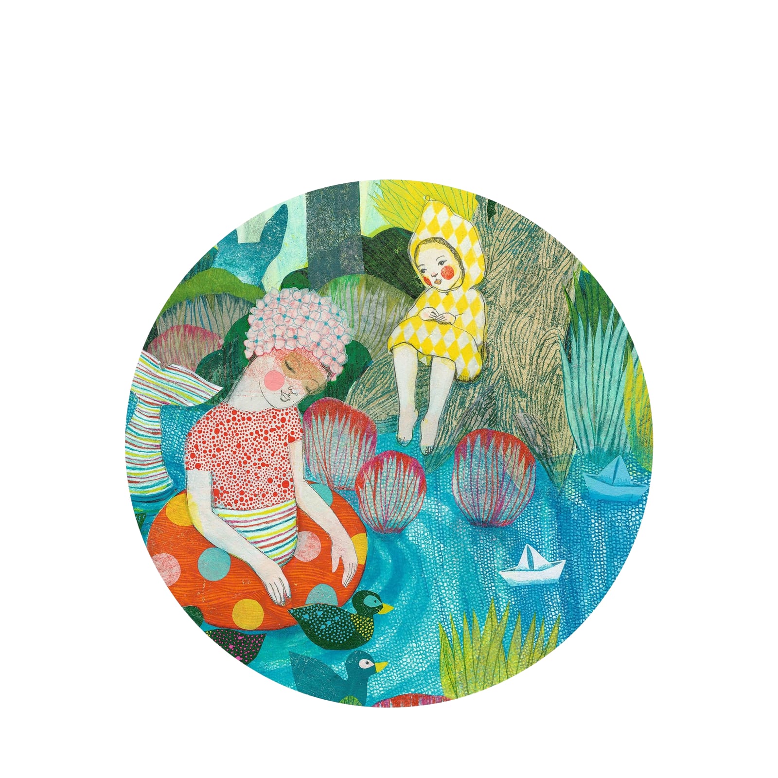 350 Piece Puzzle Gallery - River Party