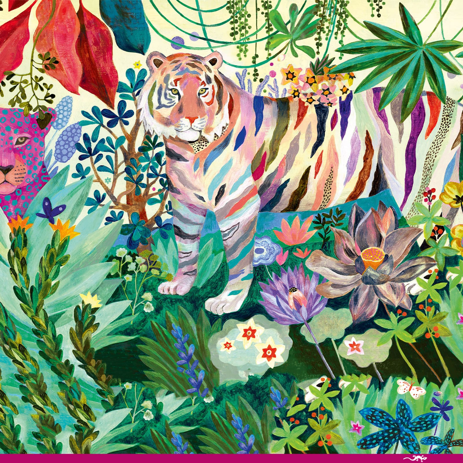 1000 Piece Puzzle Gallery - Rainbow Tigers
