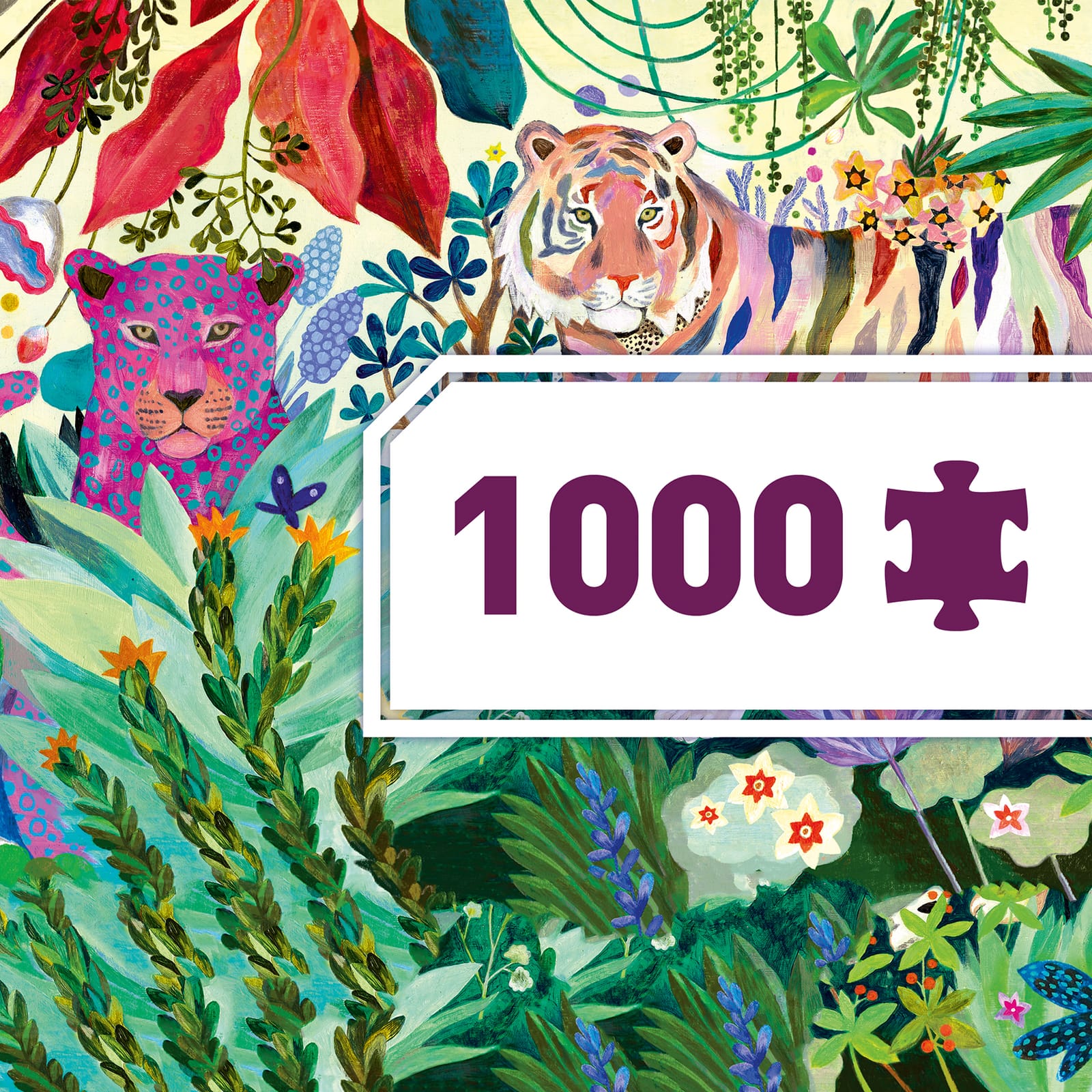 1000 Piece Puzzle Gallery - Rainbow Tigers