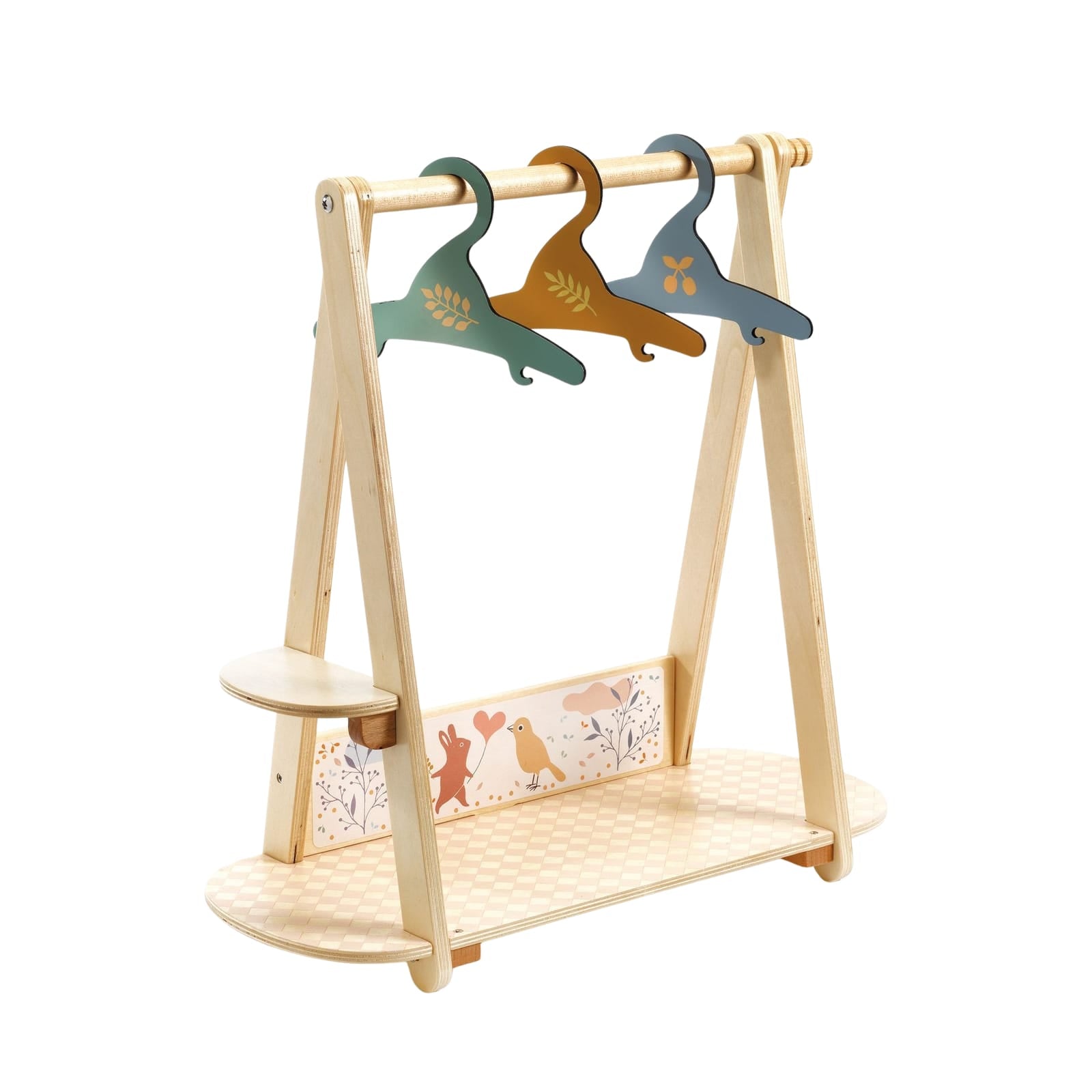 Large Dolls Clothes Rack and 3 Hangers