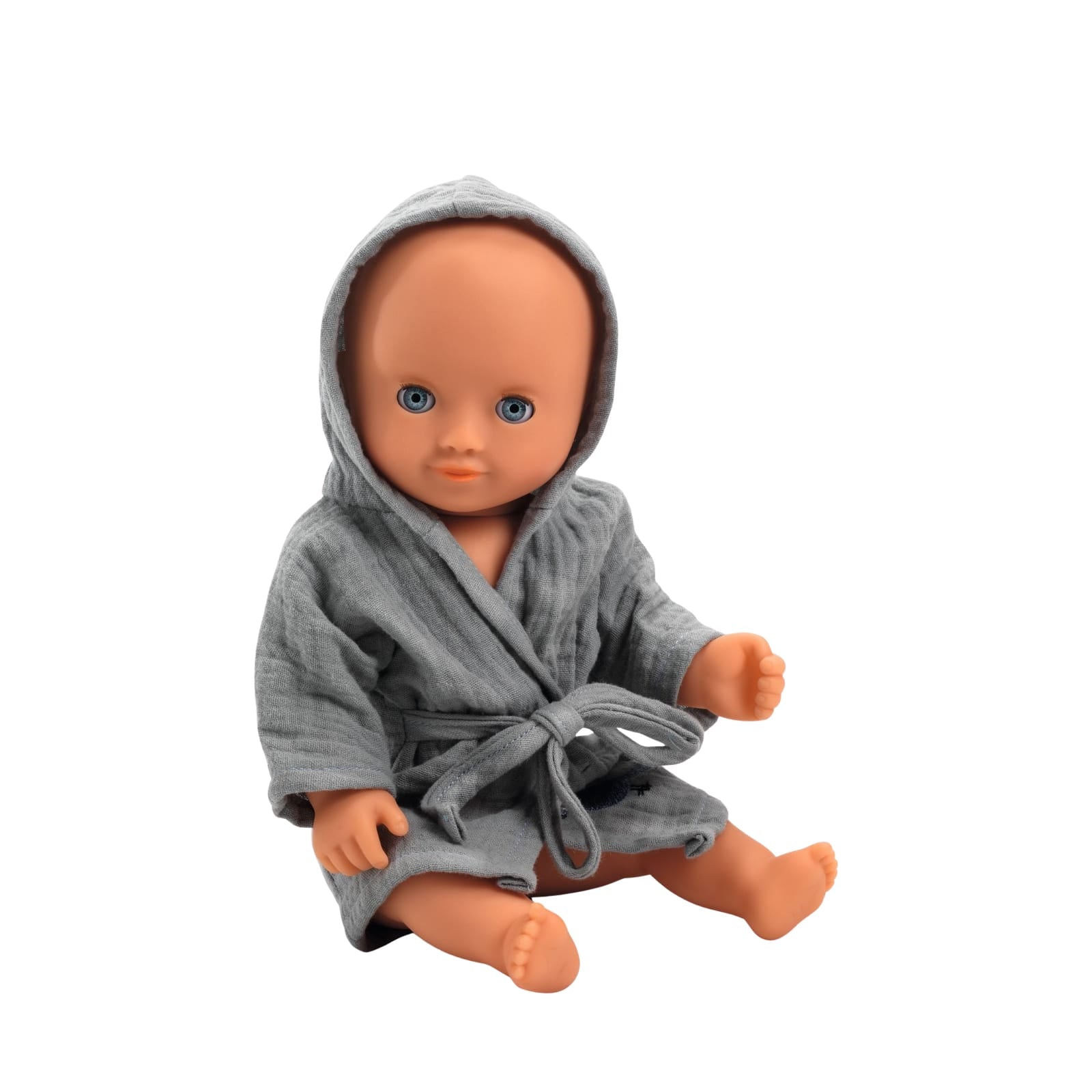Doll Outfit Set 34cm - Grey Bath Robe