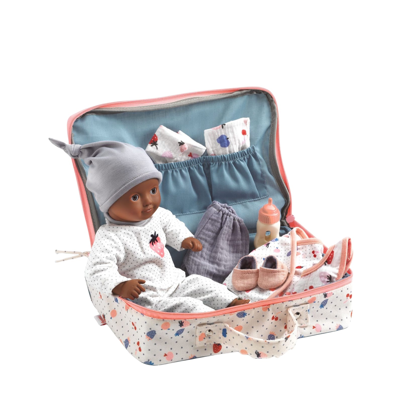 Baby Doll 32cm Suitcase and Accessories - Cerise