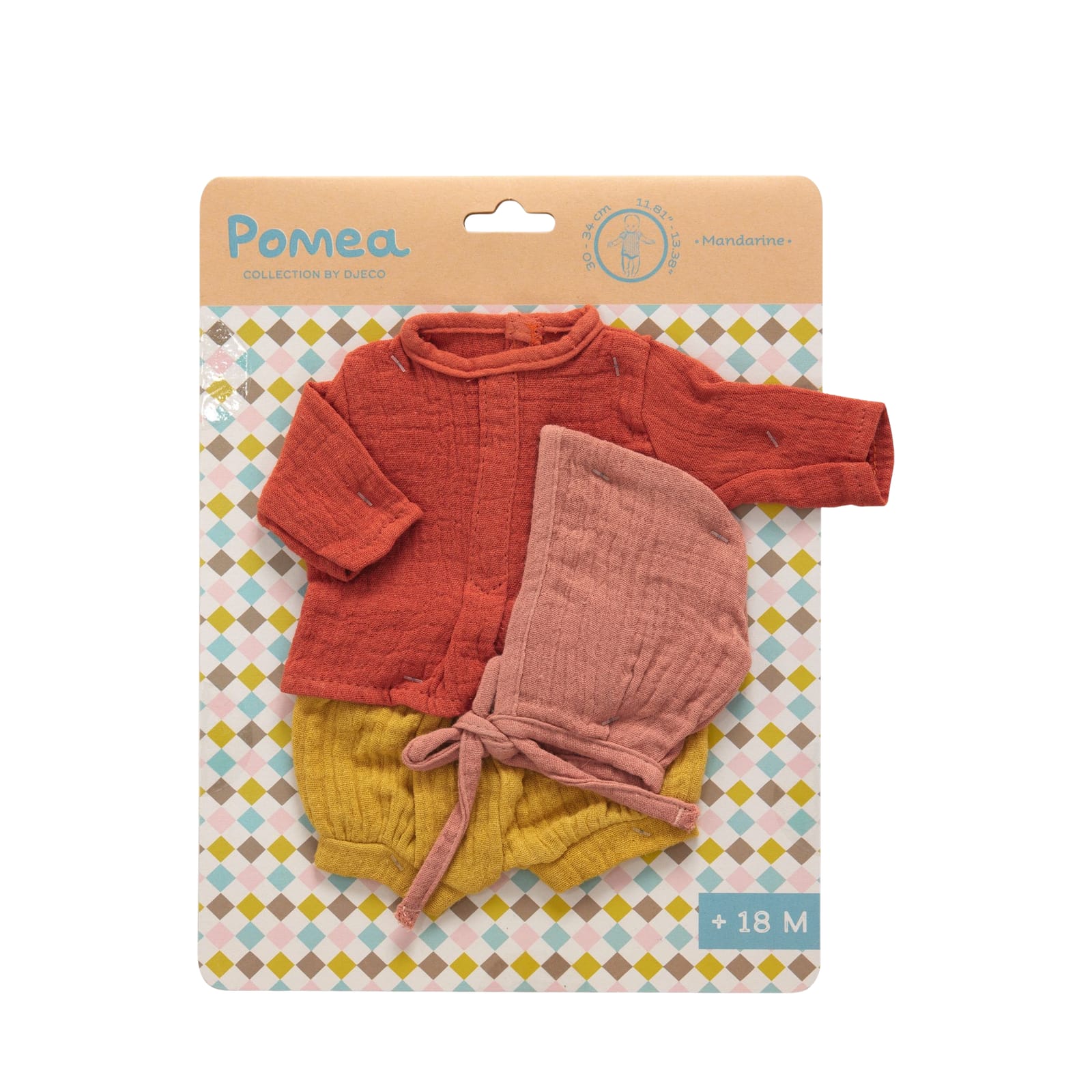 Doll Outfit Set 34cm - Mandarine