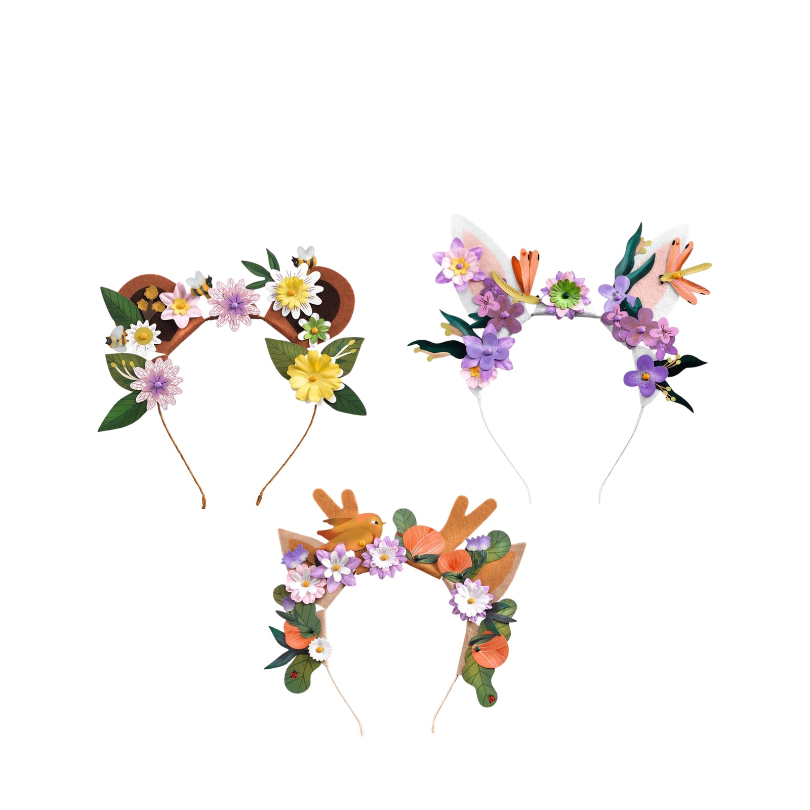 Do It Yourself Headbands Craft Set - Flower Friends