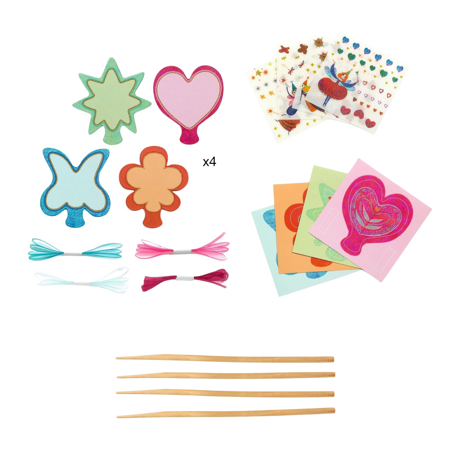 Do It Yourself Craft Set - 4 Fairy Wands