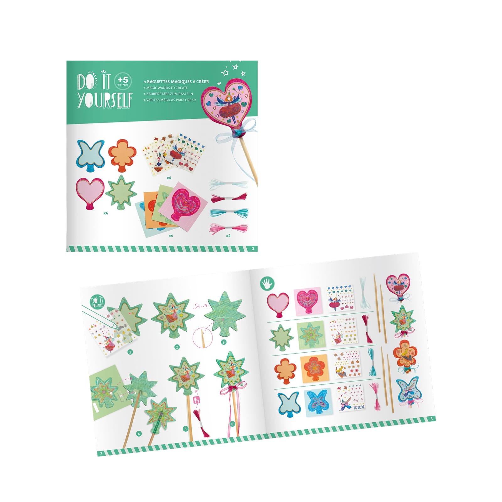 Do It Yourself Craft Set - 4 Fairy Wands