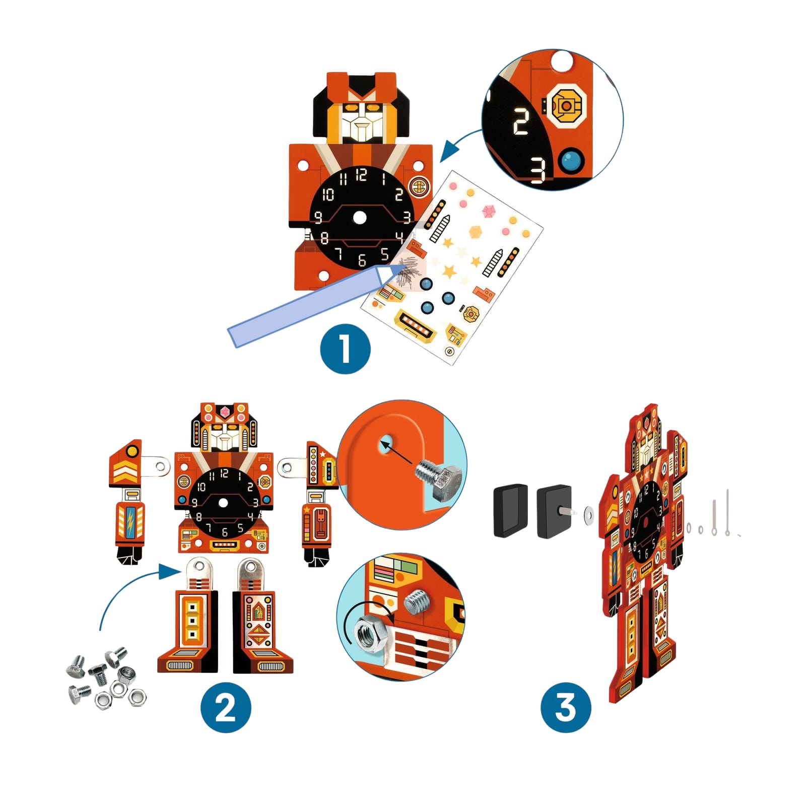 Do It Yourself Craft Set - Robo Clock