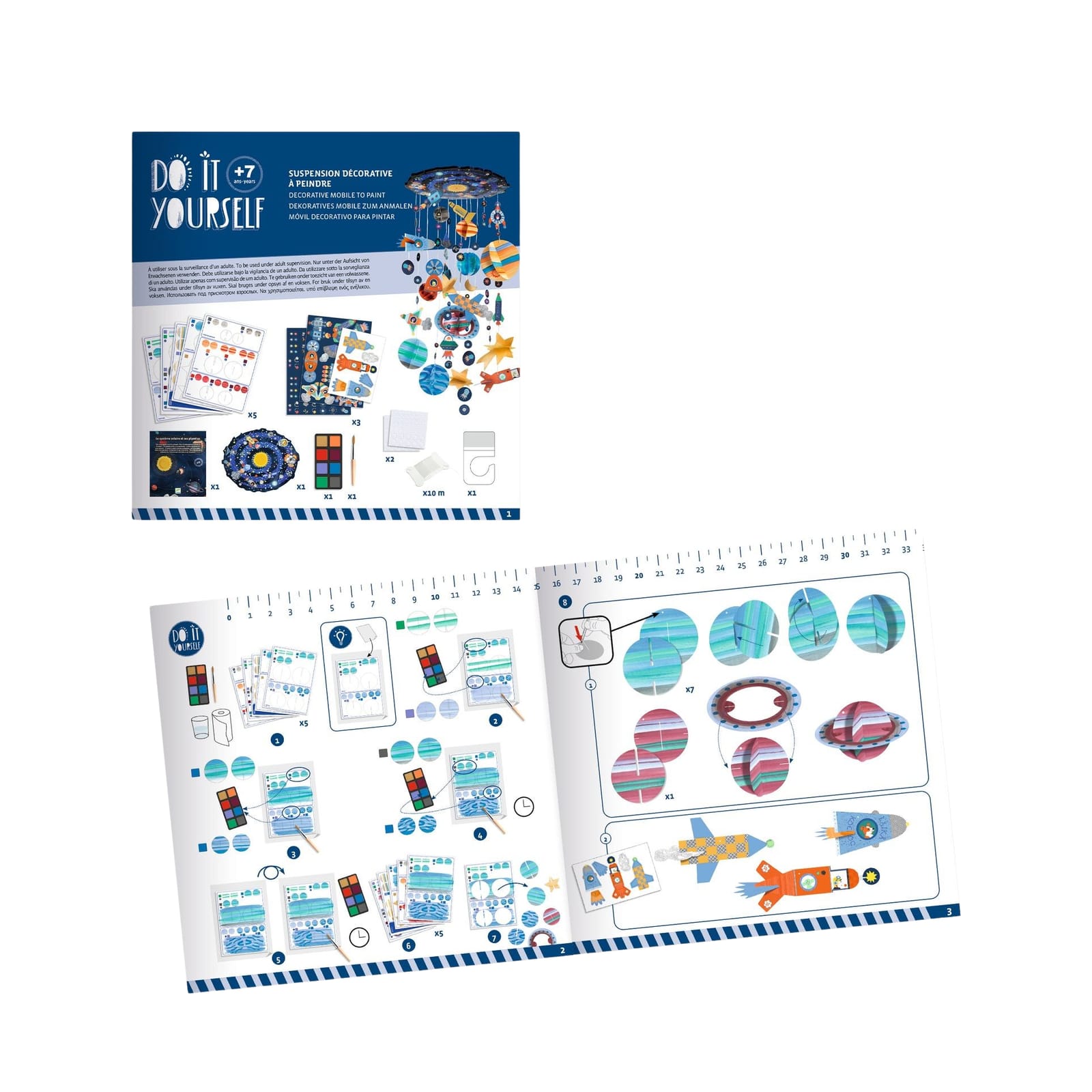 Painting Craft Set - Solar System Mobile