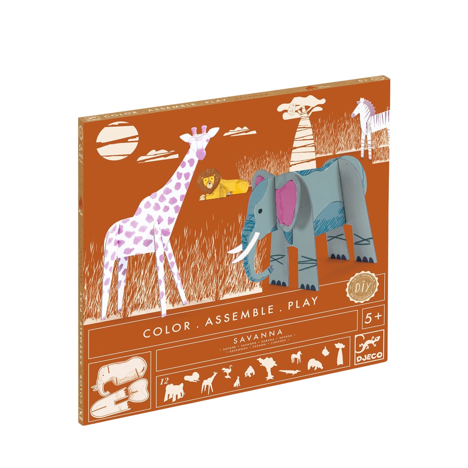 Colour Assemble Play Craft Set - Savanna