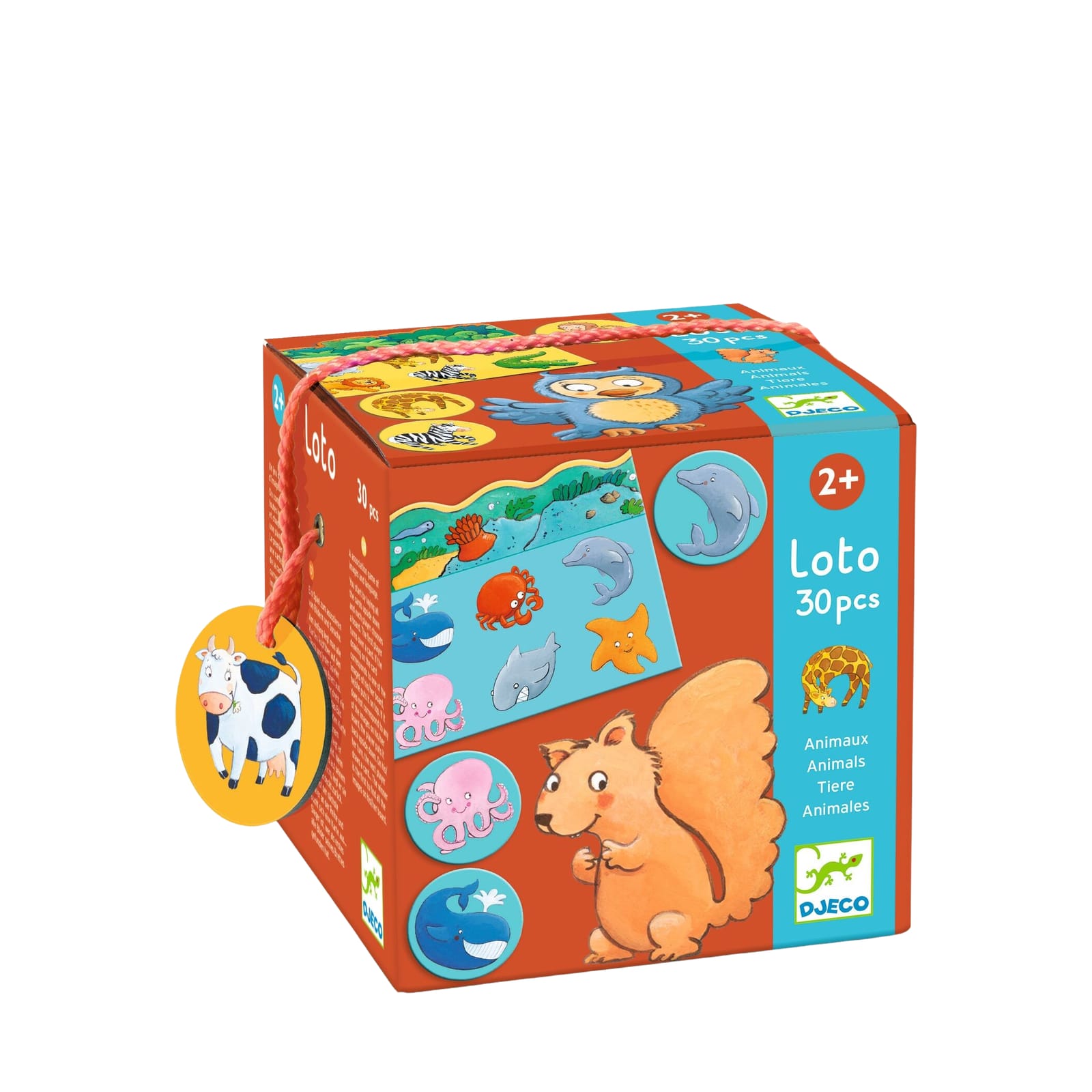 30 Piece Bingo Game - Animals