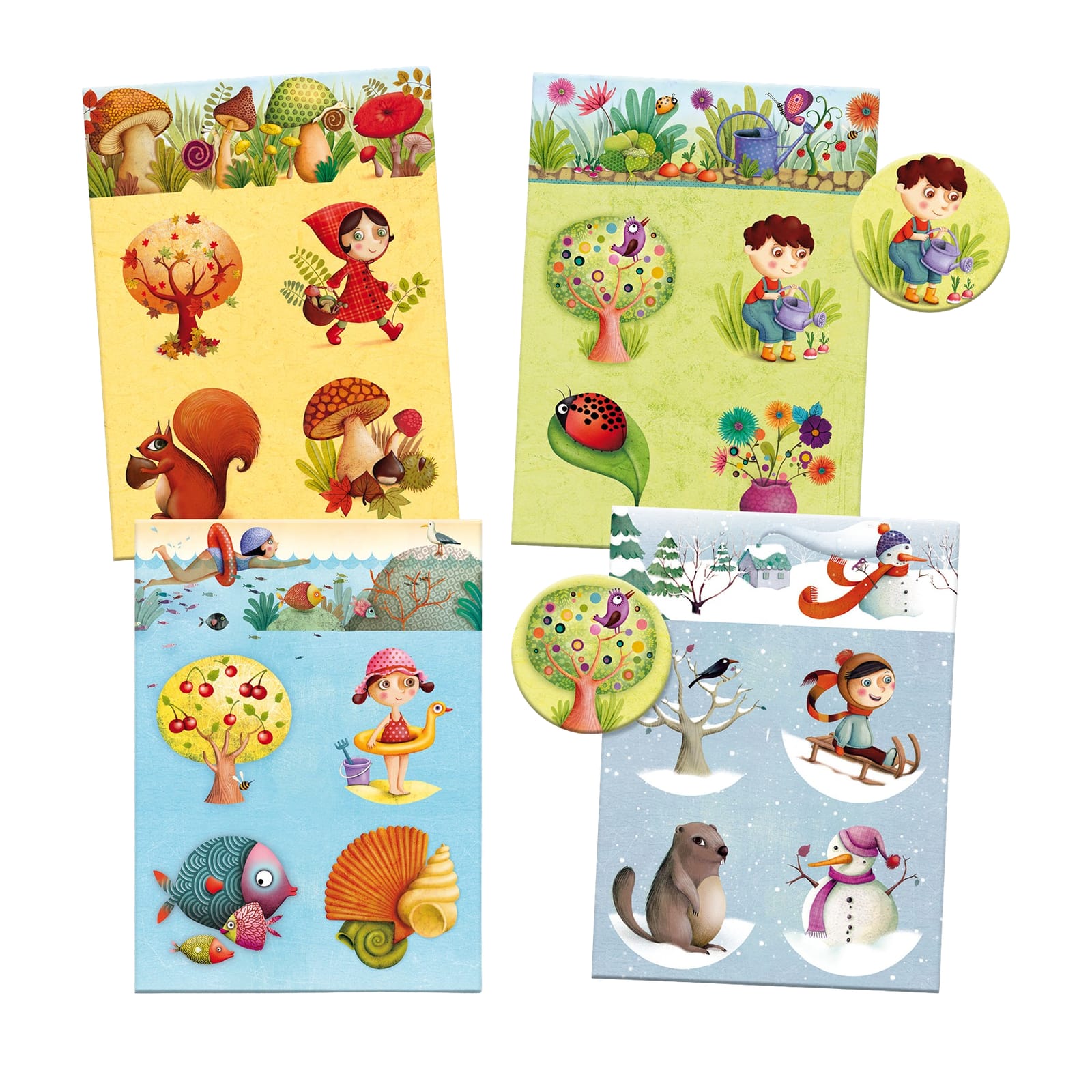 16 Piece Bingo Game - Four Seasons