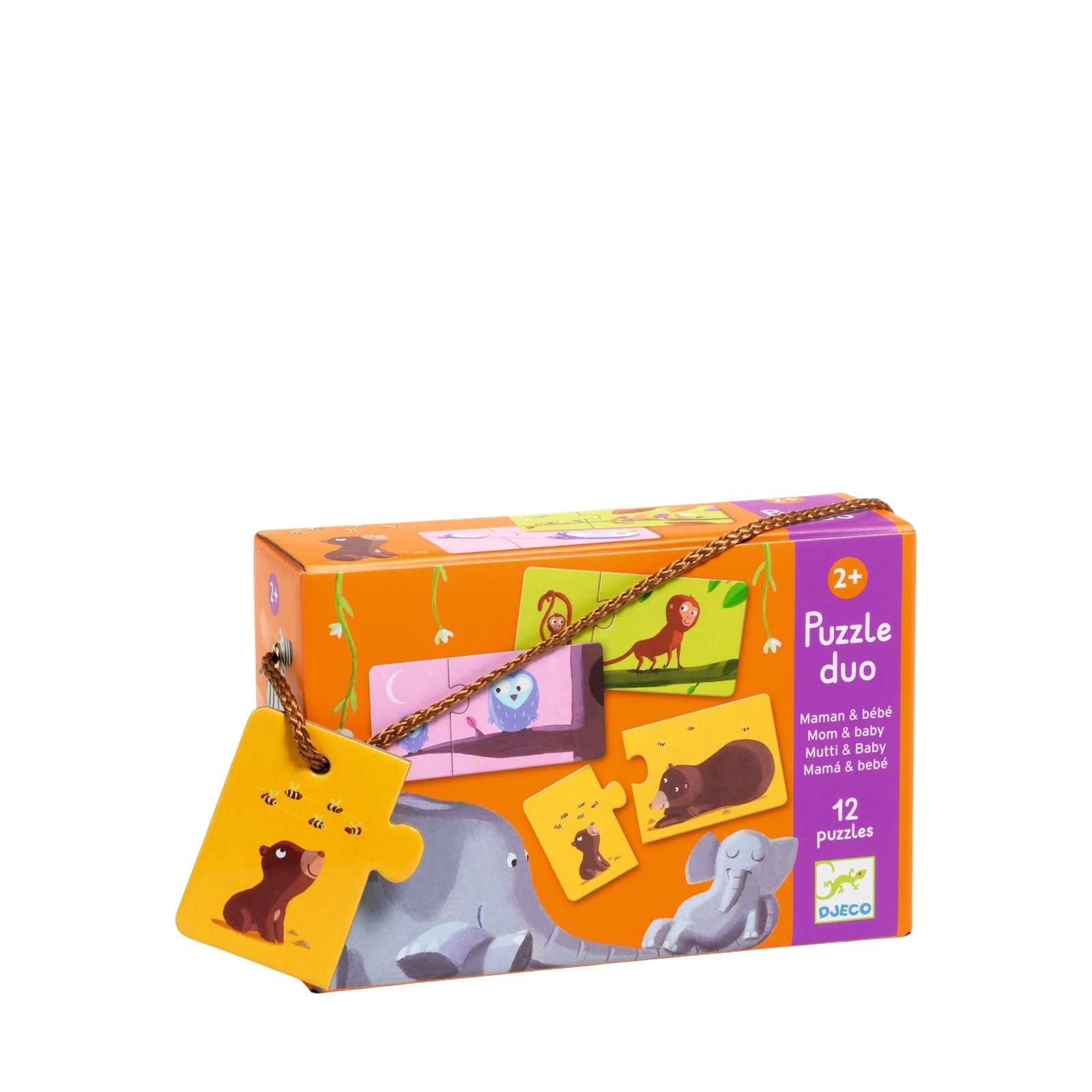 12 Duo Puzzles - Mom and Baby