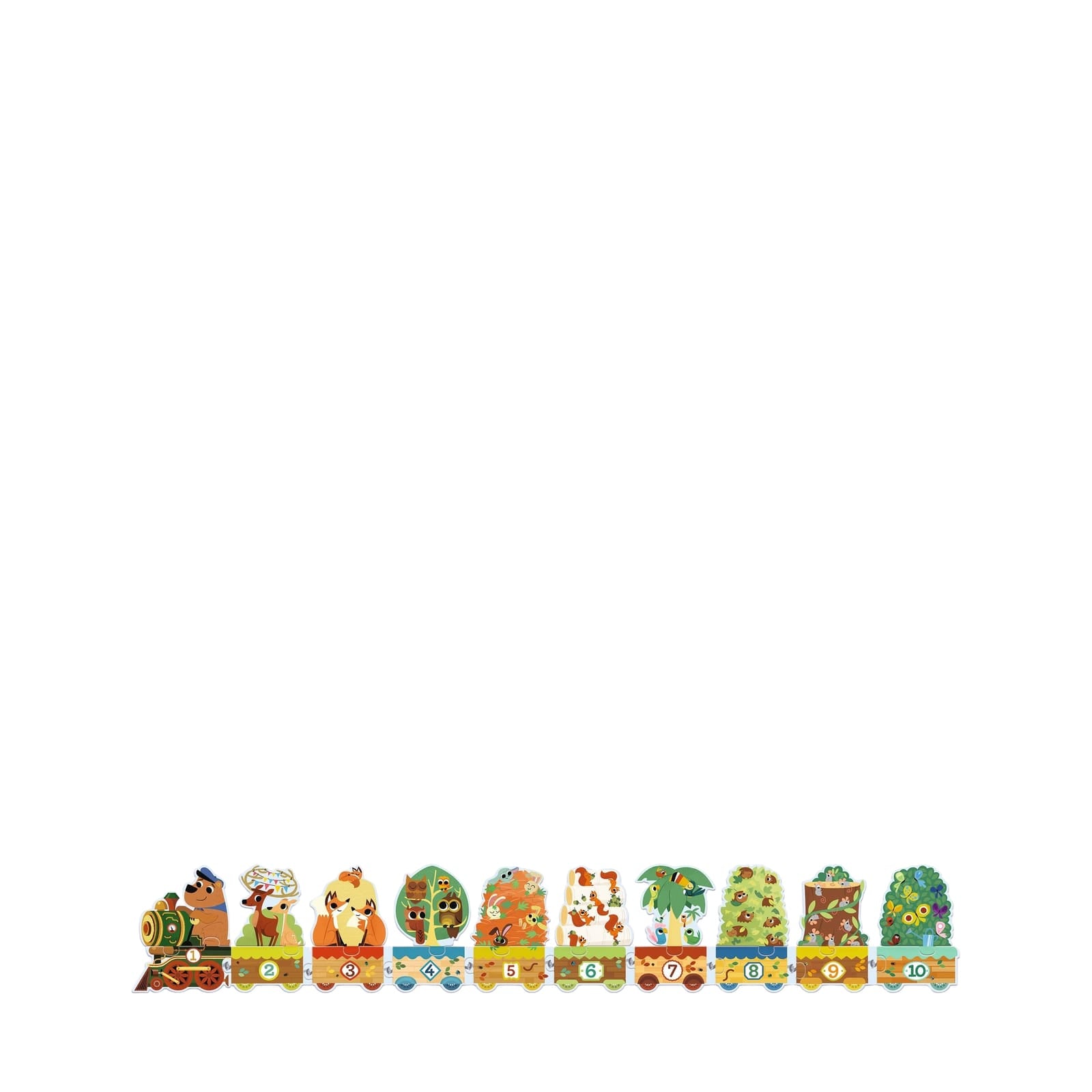 Counting 20 Piece Puzzle - Animal Train