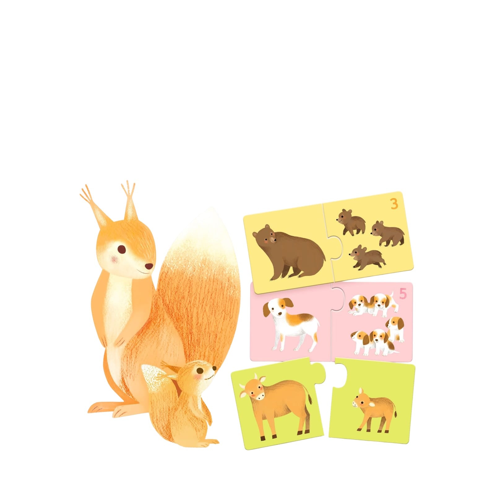 12 Duo Puzzles - Baby Animals