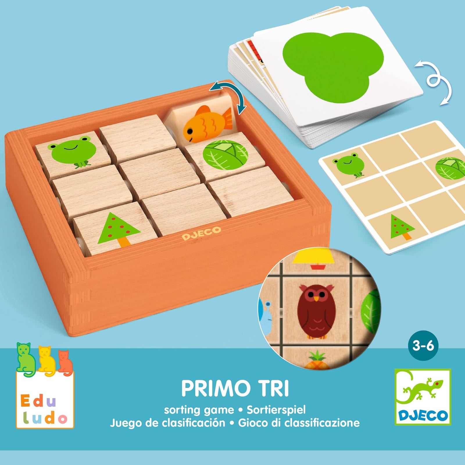 Find and Sort Spinning Block Game