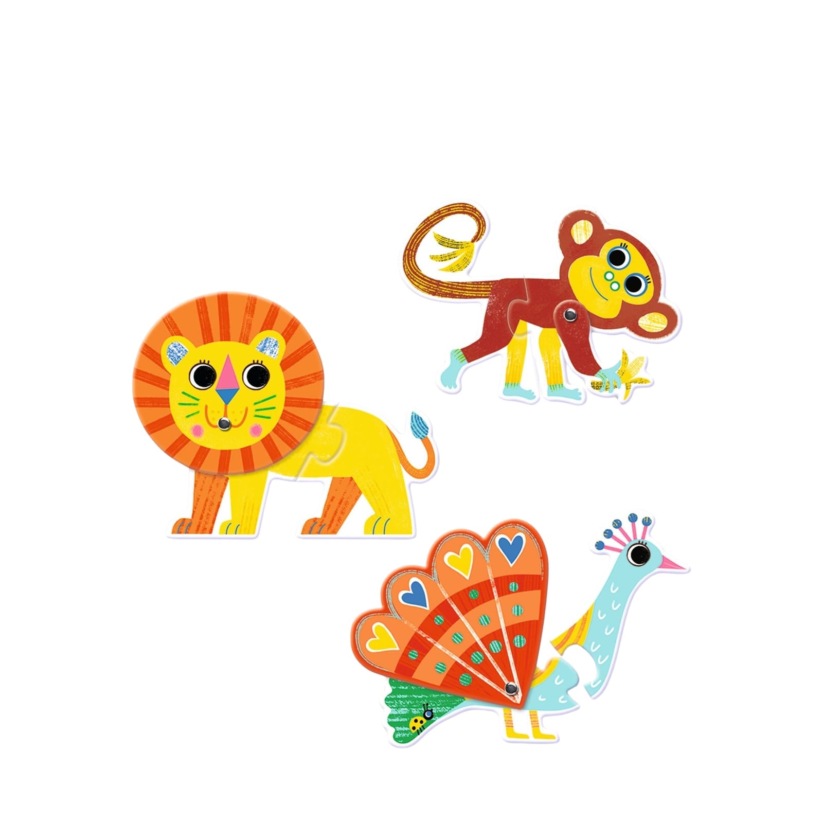 6 Duo Puzzles - Articulo Animals