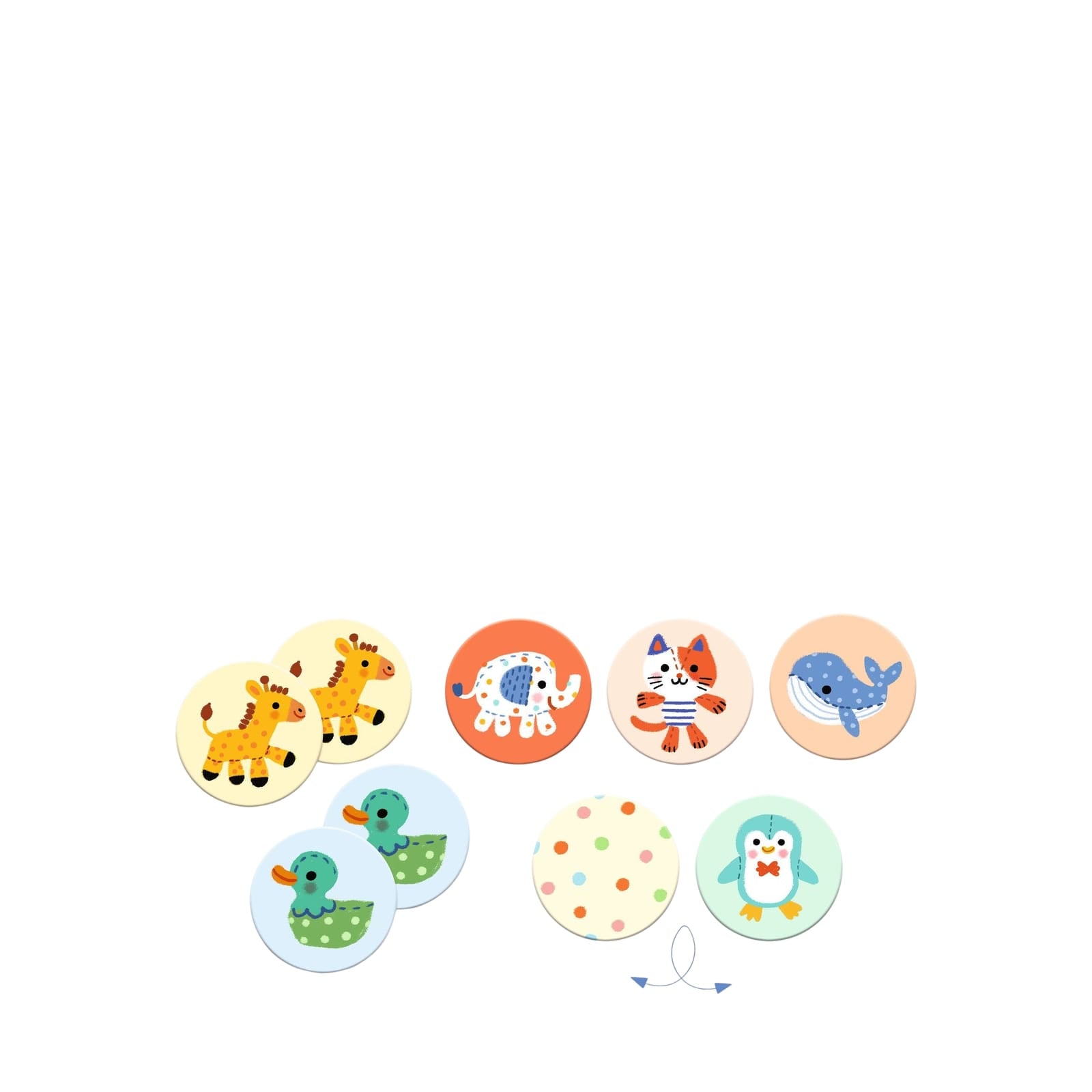 16 Piece Memory Game - Stuffed Animals