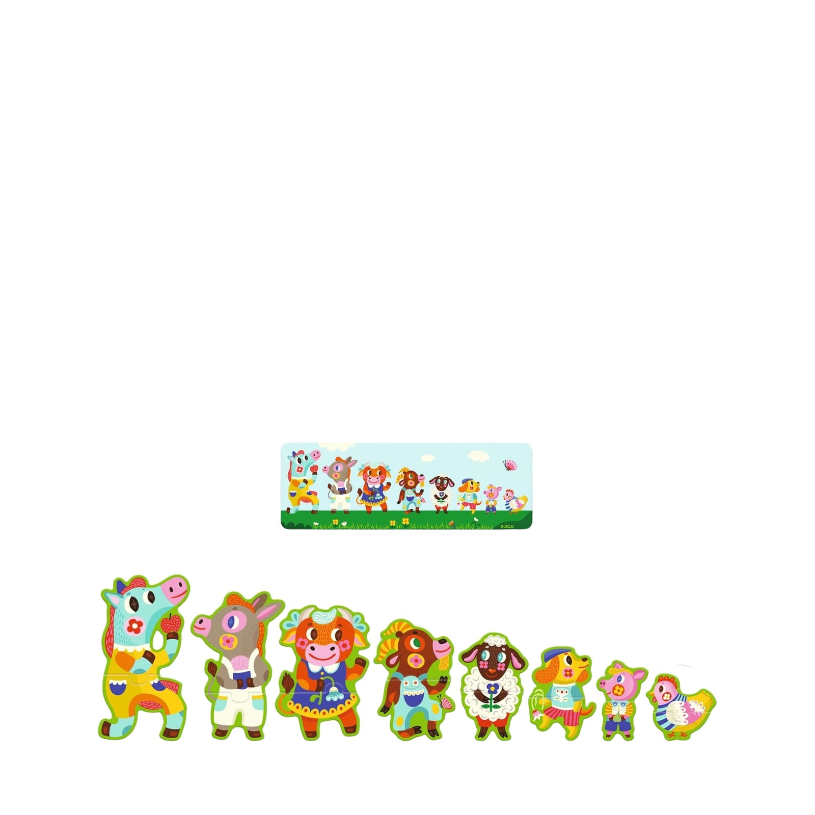 16 Piece Puzzle - Big and Small On The Farm