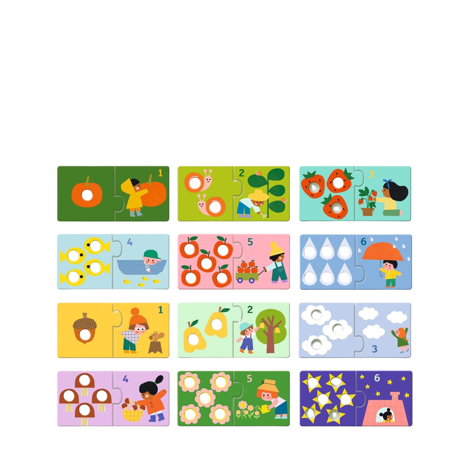 12 Duo Puzzles - First Figures