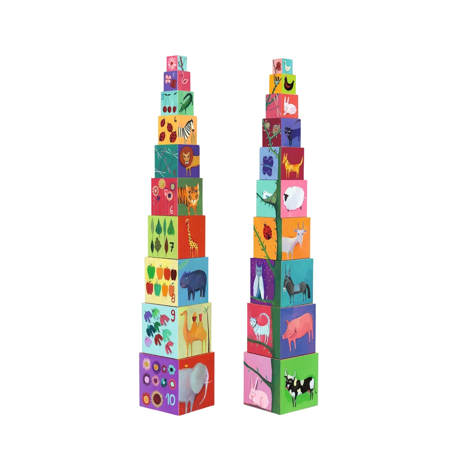 Stacking Cubes - Nature and Animals