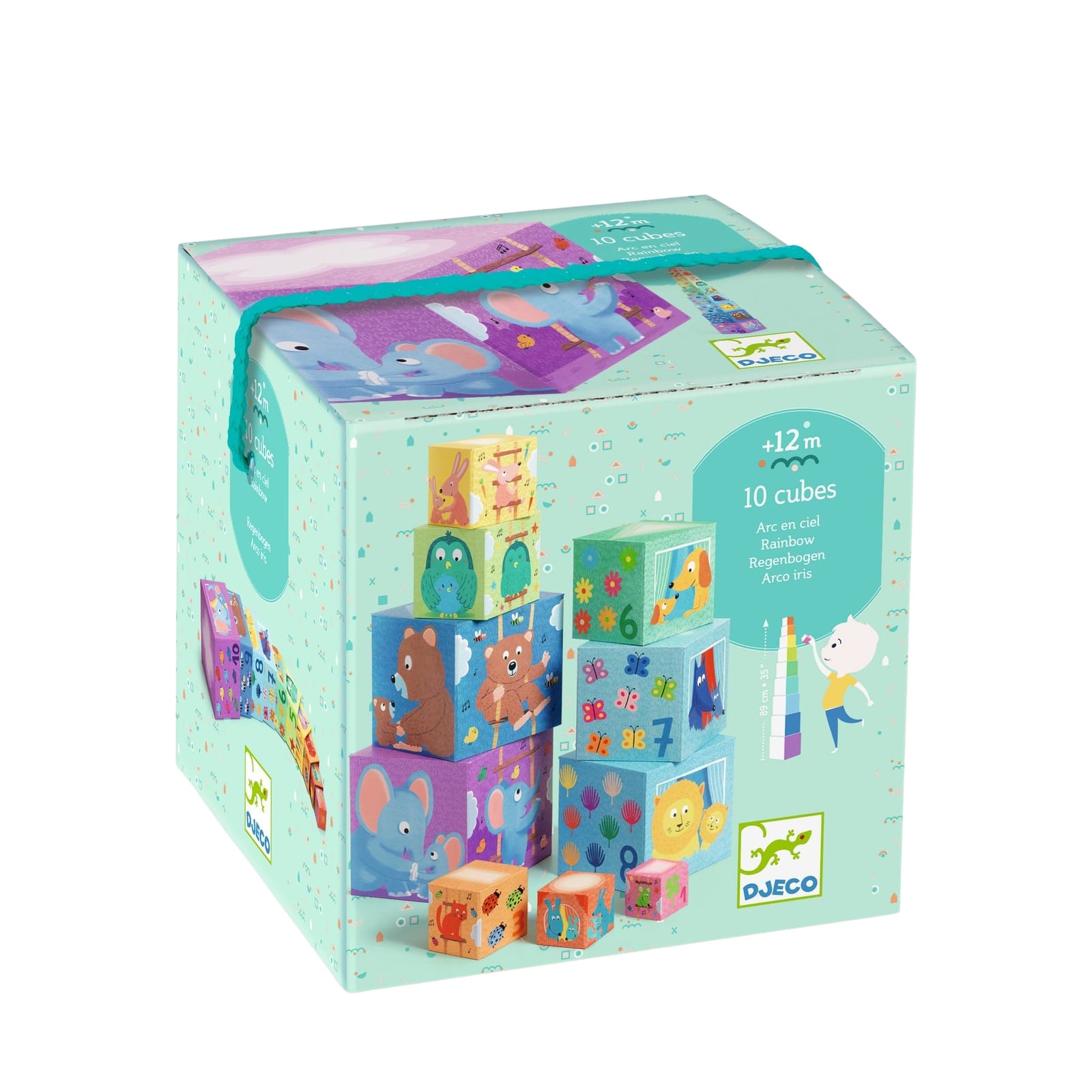 Stacking Cubes - Rainbow