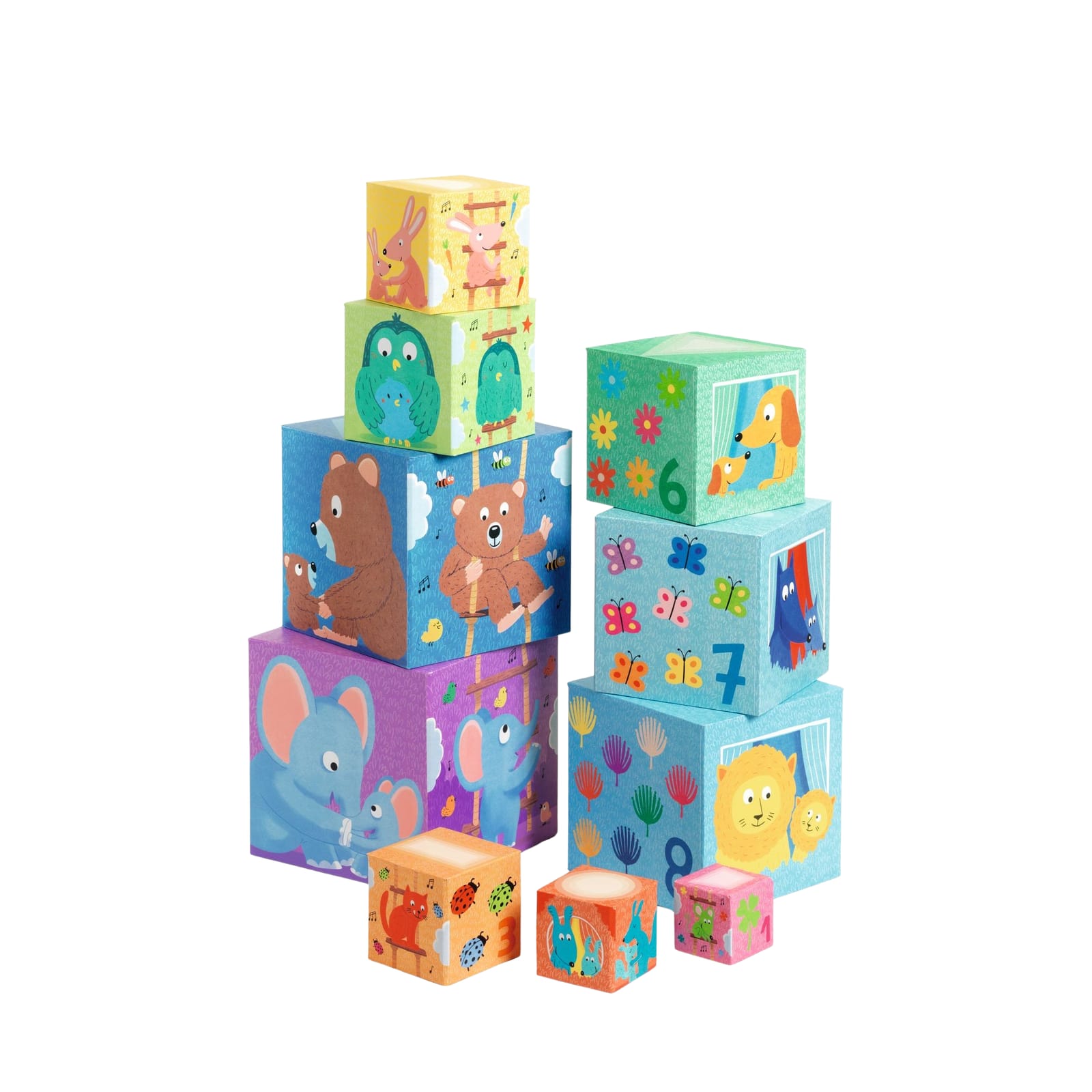 Stacking Cubes - Rainbow