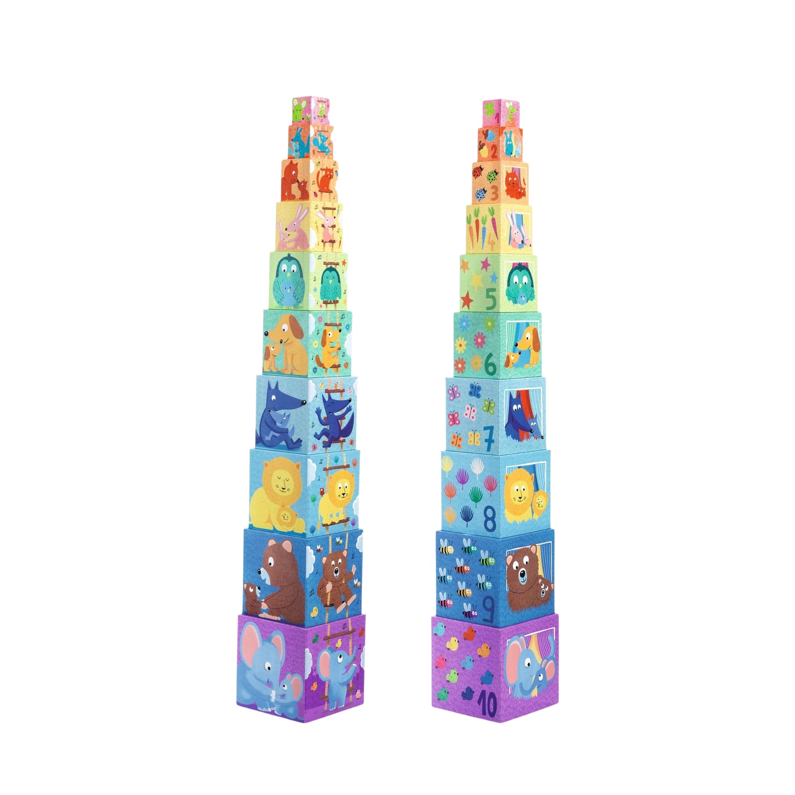 Stacking Cubes - Rainbow