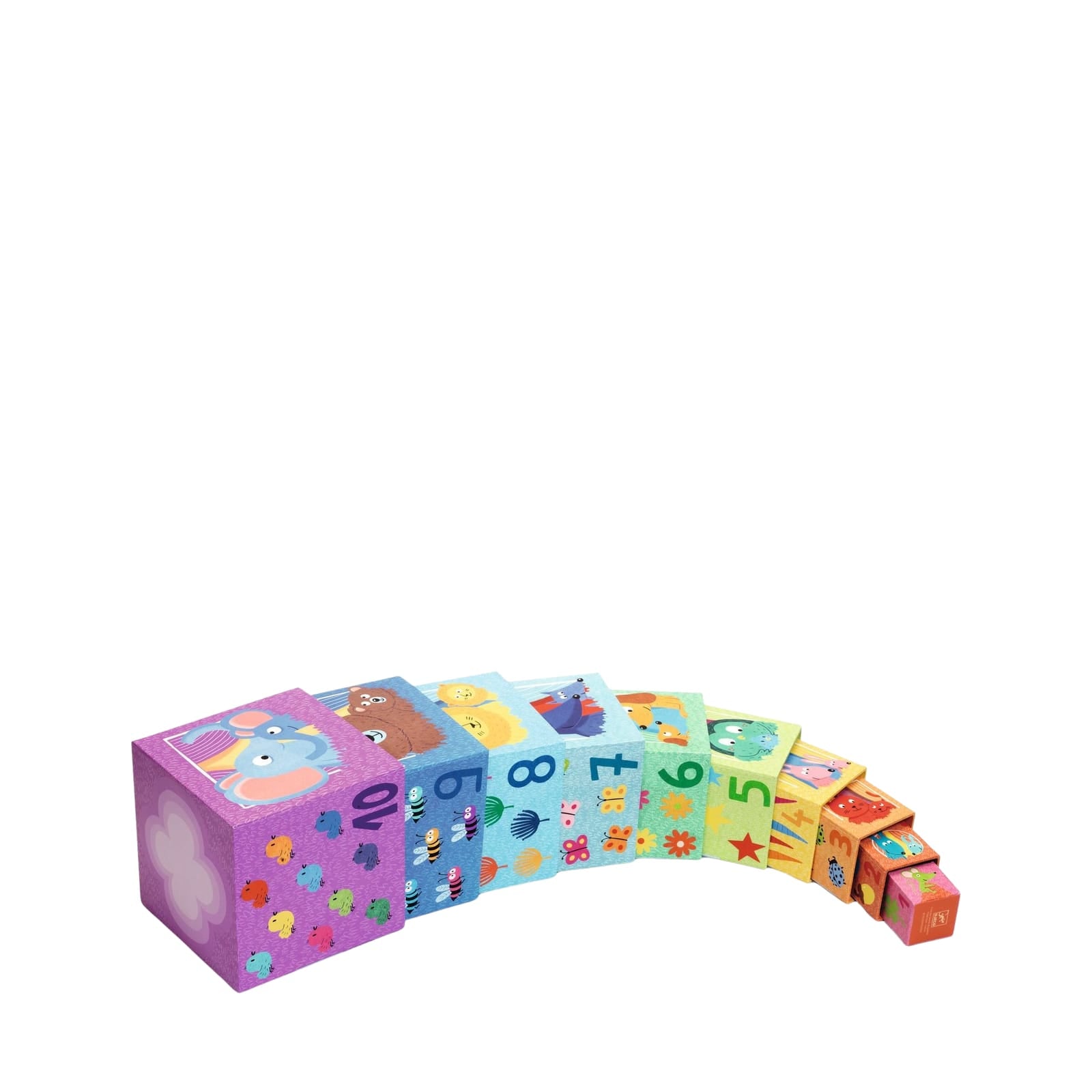 Stacking Cubes - Rainbow