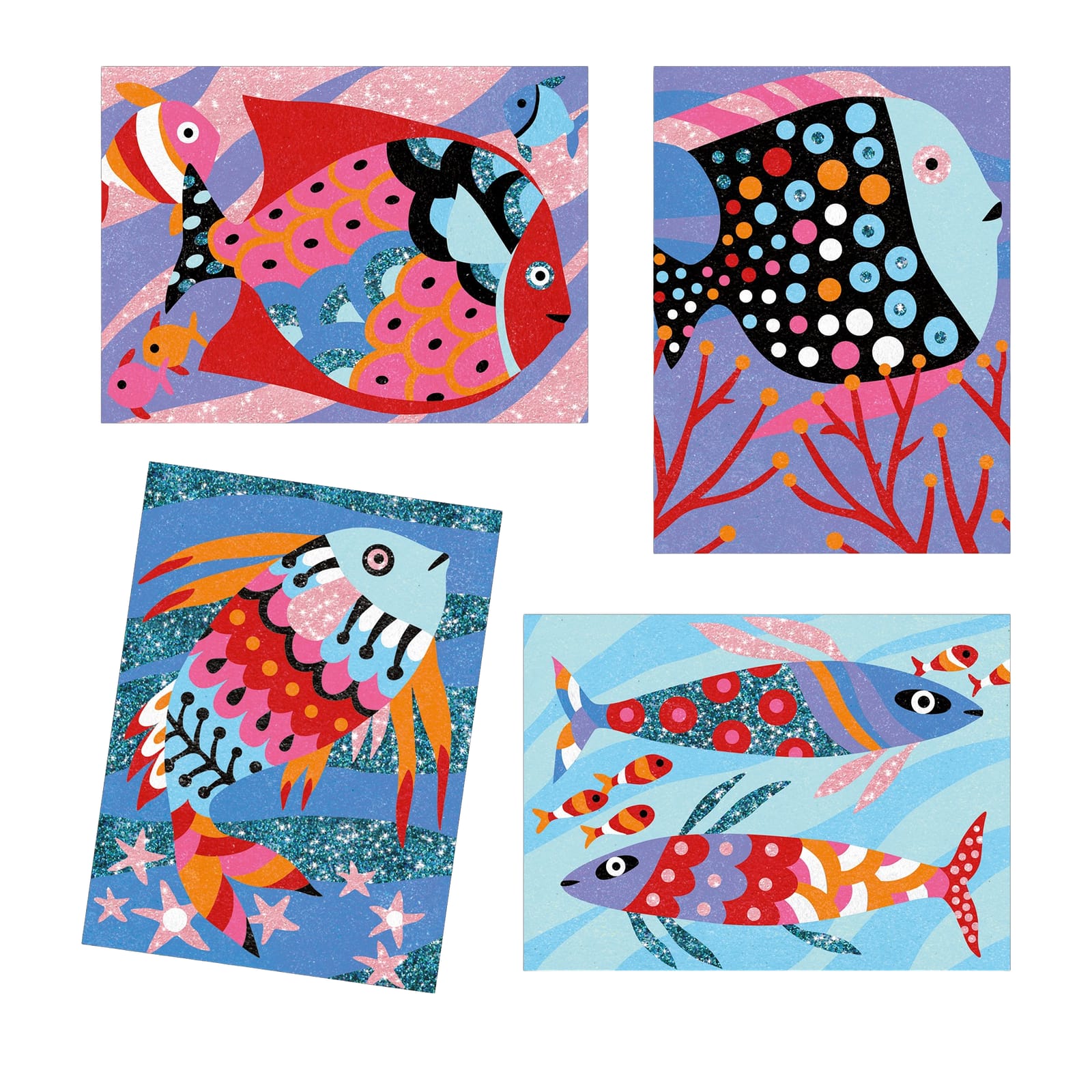 Glitter Craft Set - Fish Rainbows