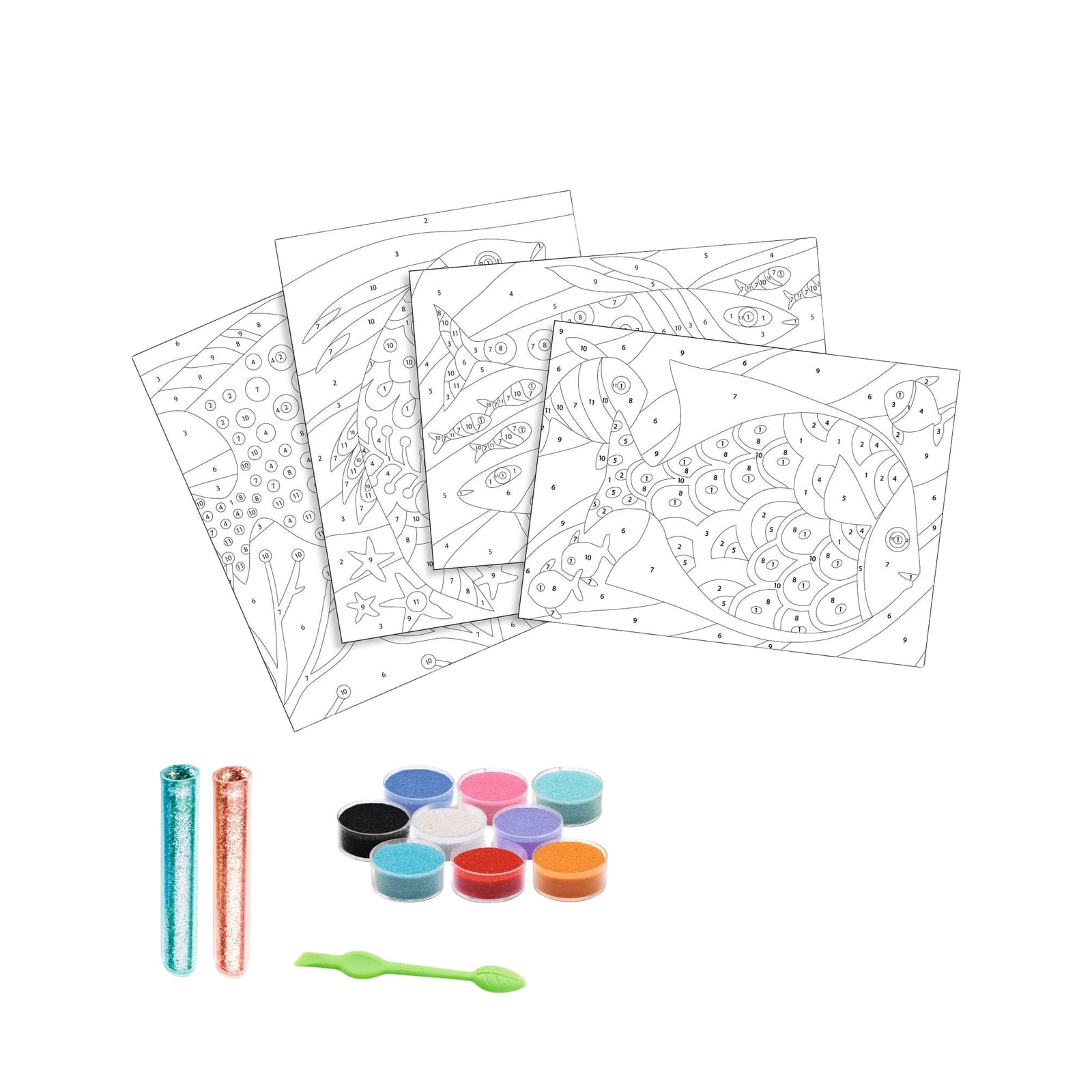 Glitter Craft Set - Fish Rainbows