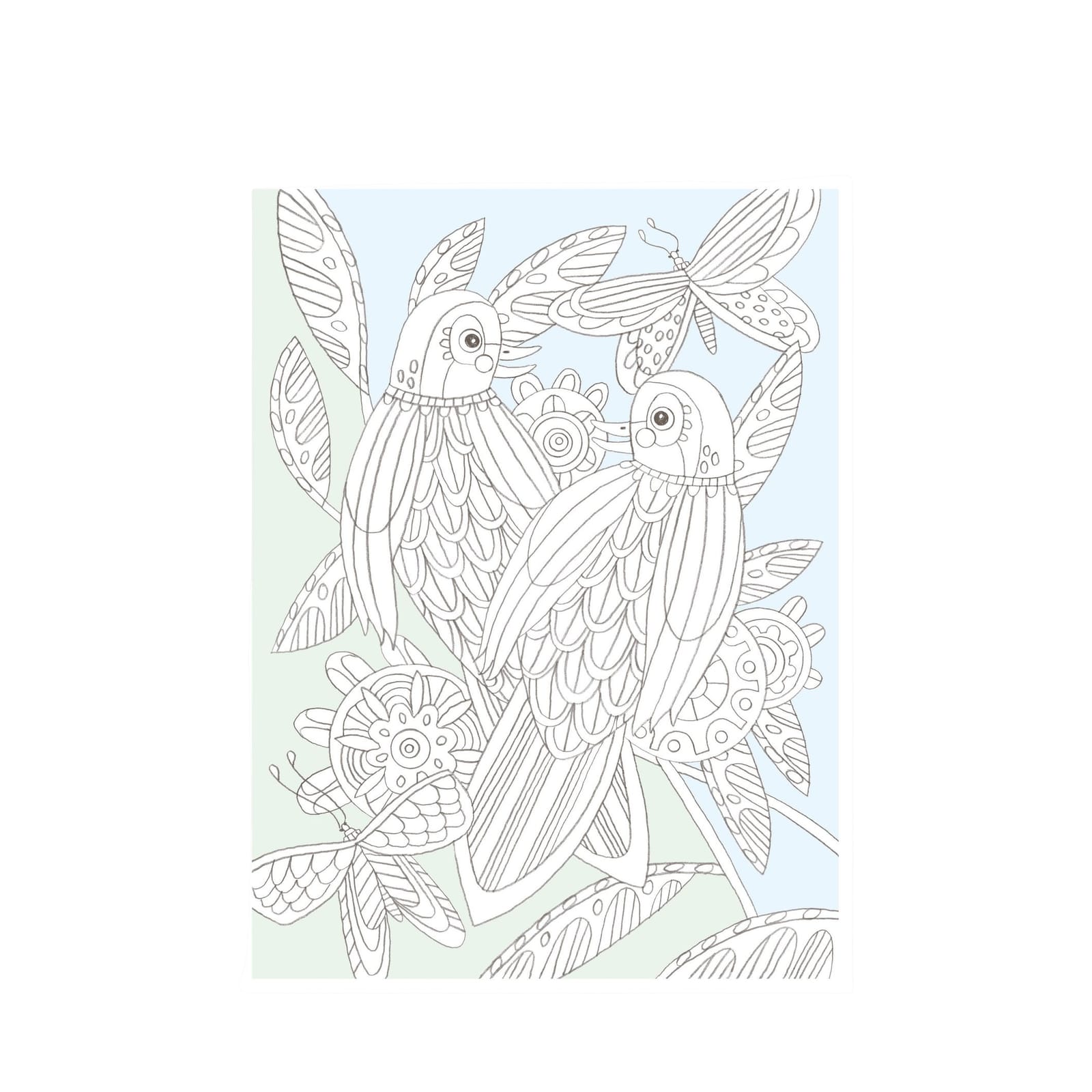 3 Colouring Posters - Birds