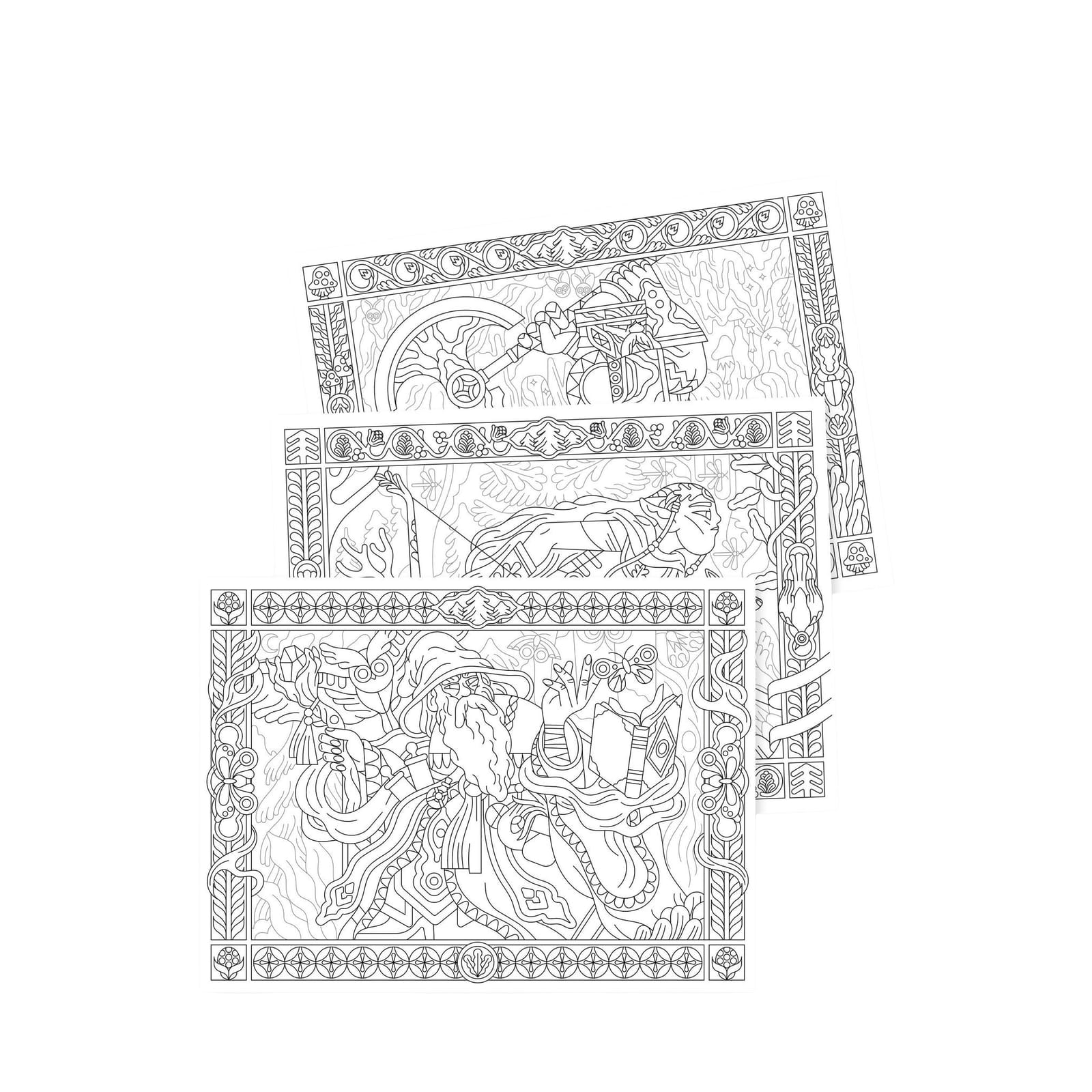 3 Colouring Posters - Heroic