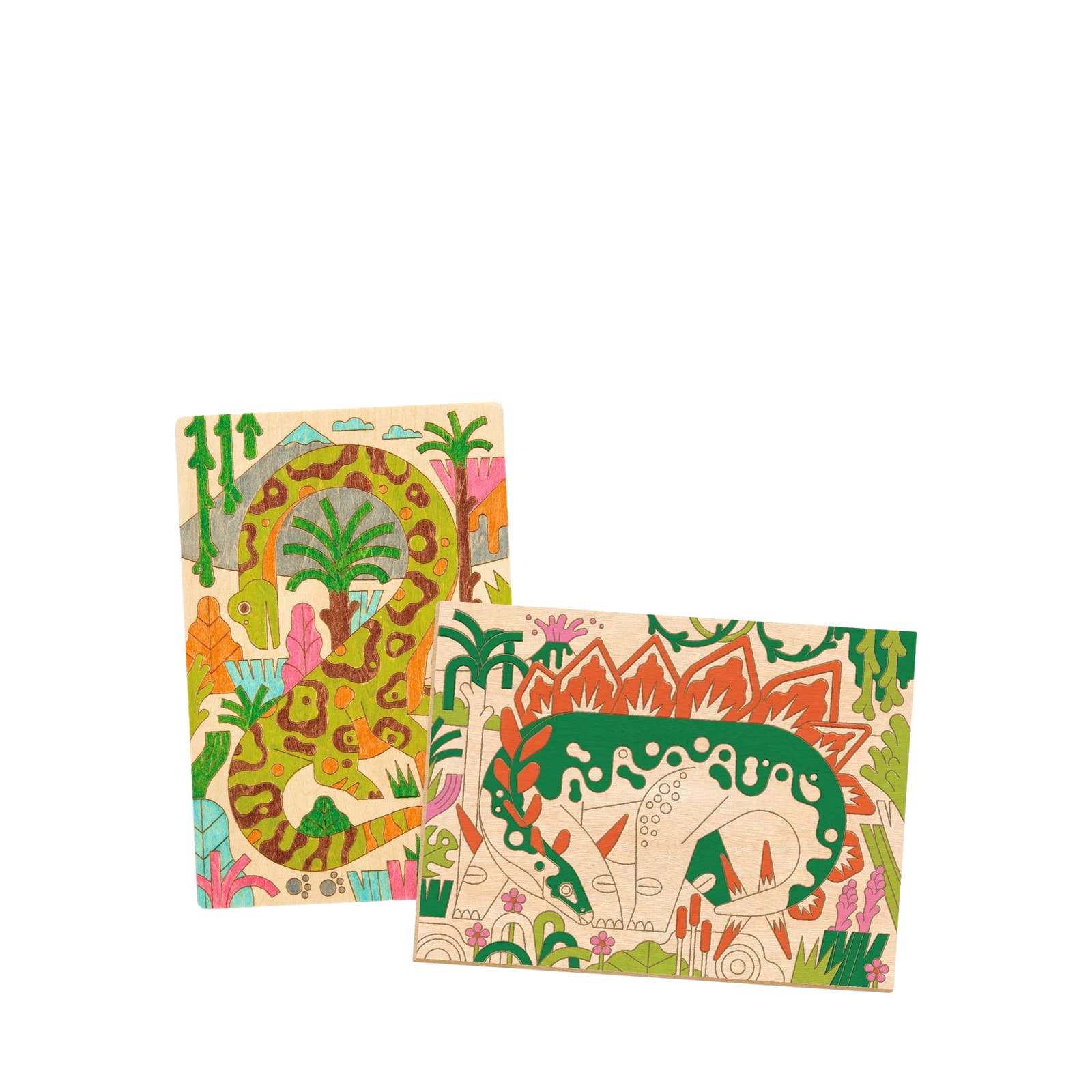 Colouring Wood Craft Set - Dino World