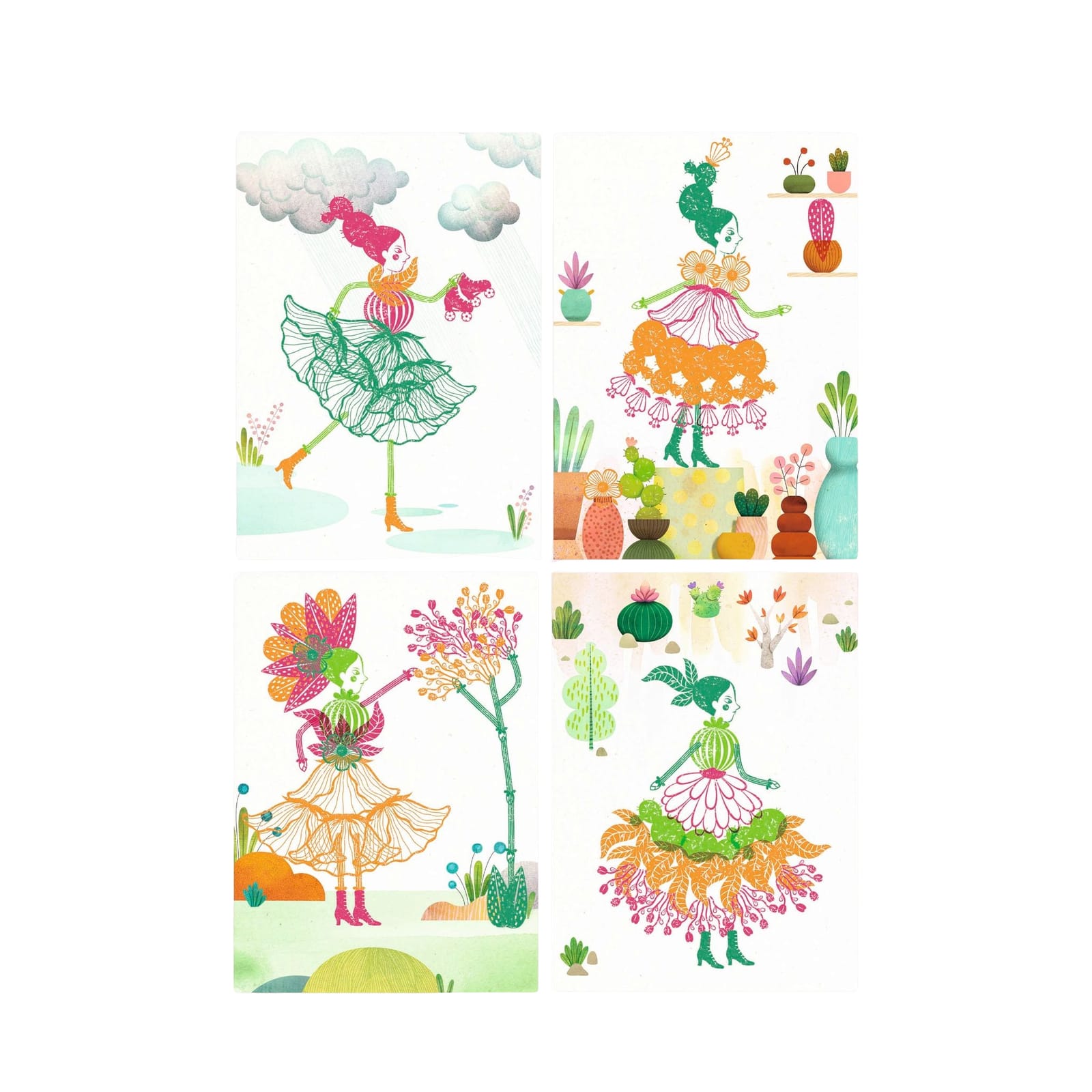 Stamps Craft Set - Flower Girls