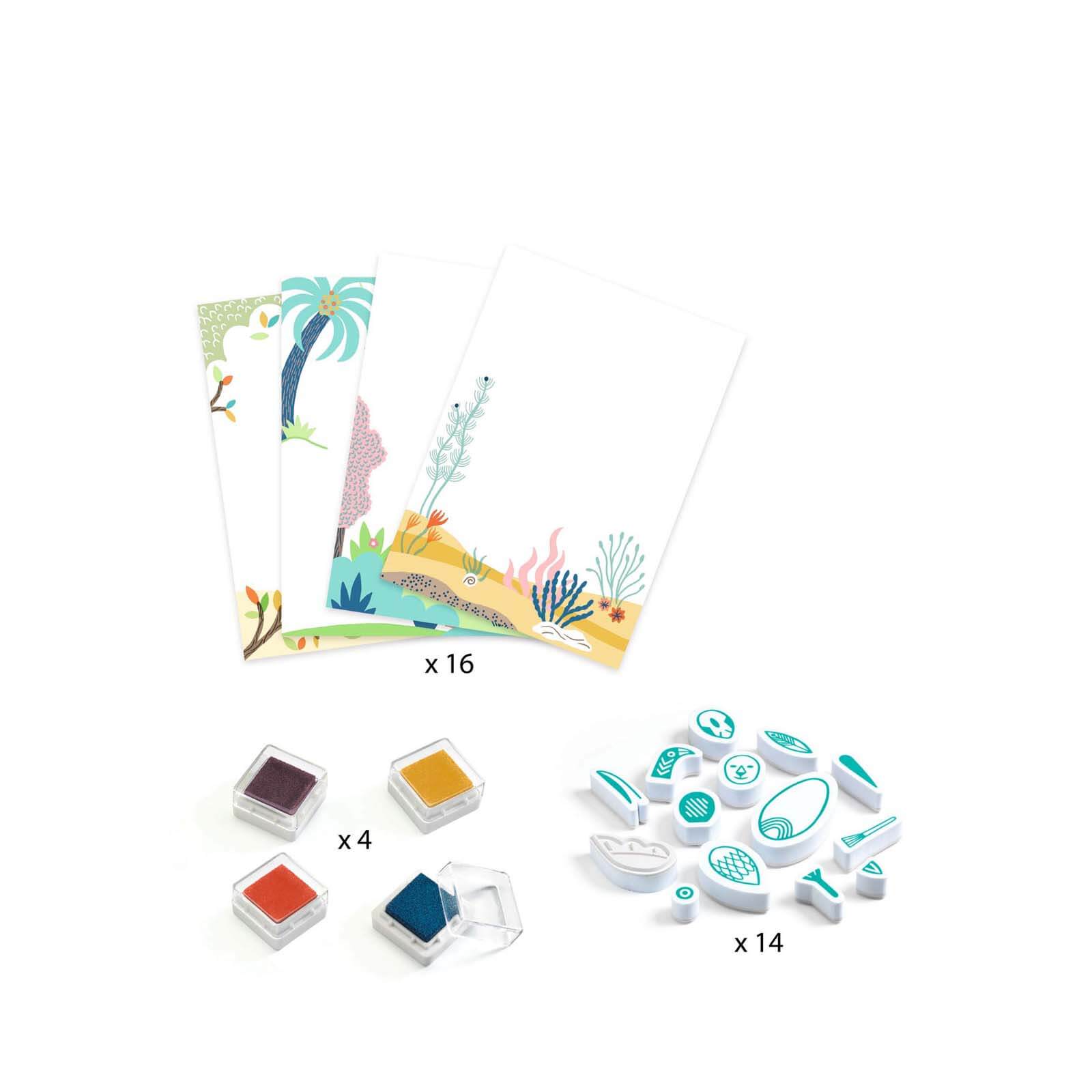 Stamps Craft Set - Surprising Animals