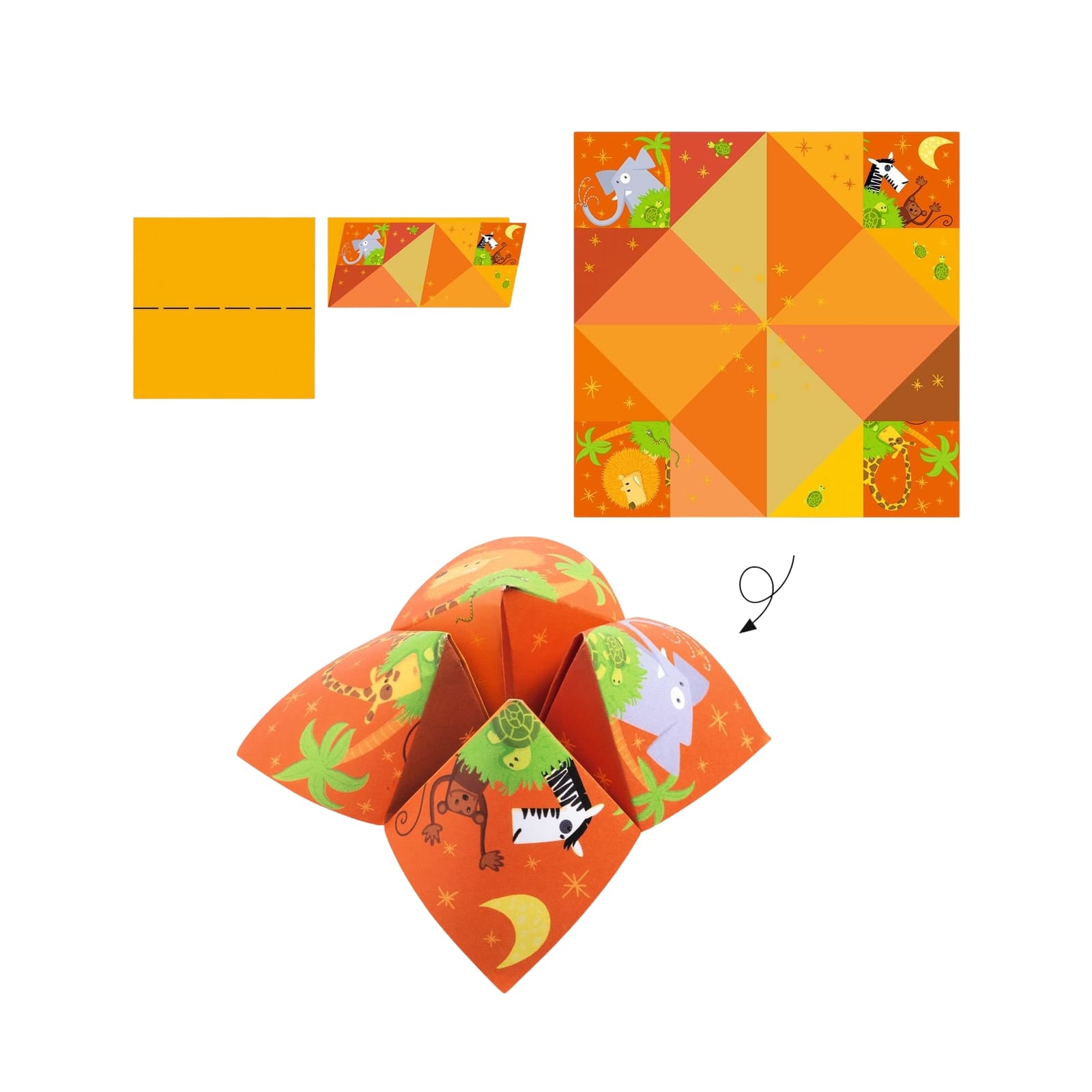 Origami Craft Set - Fortune Tellers Animals