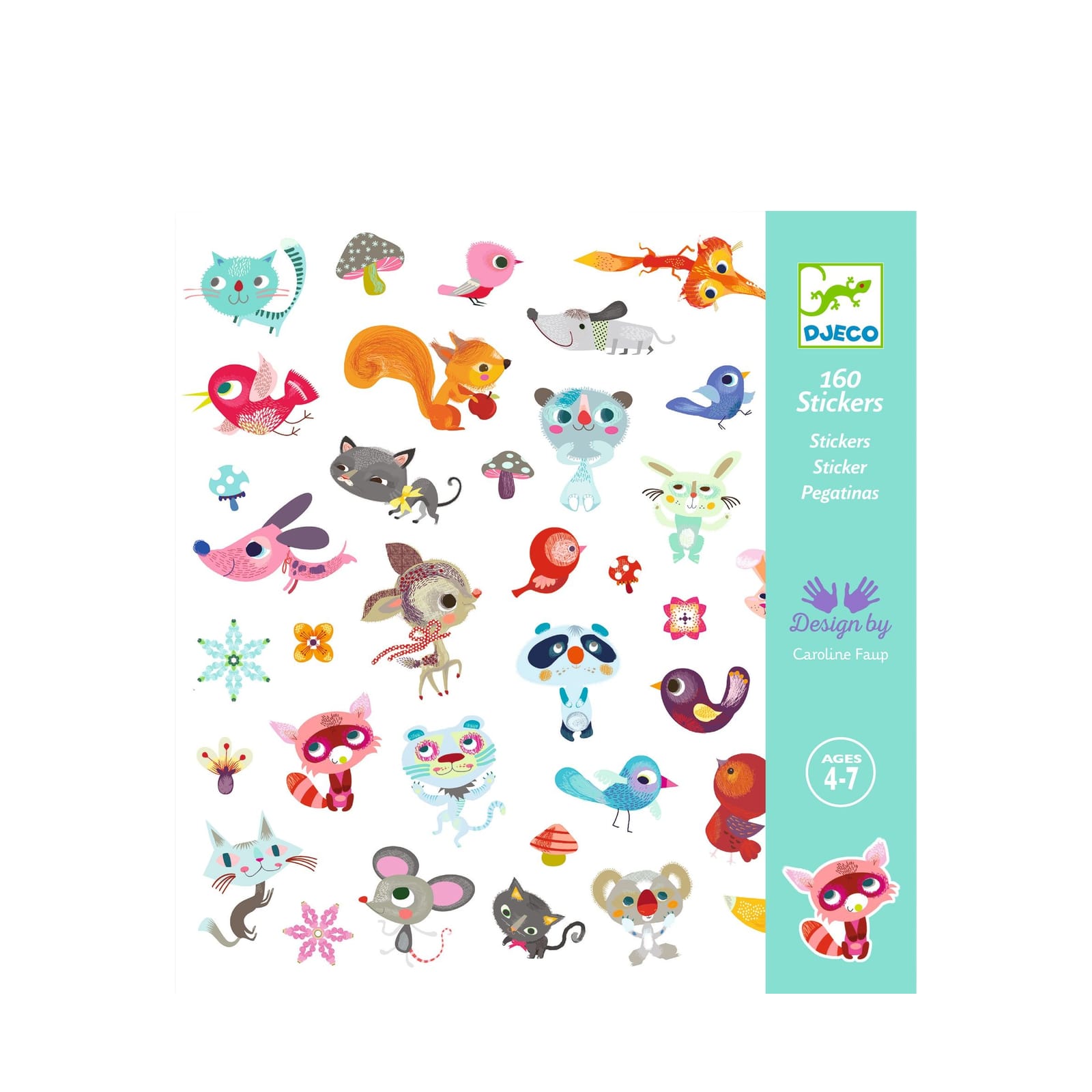 160 Stickers On Sheets - Little Friends